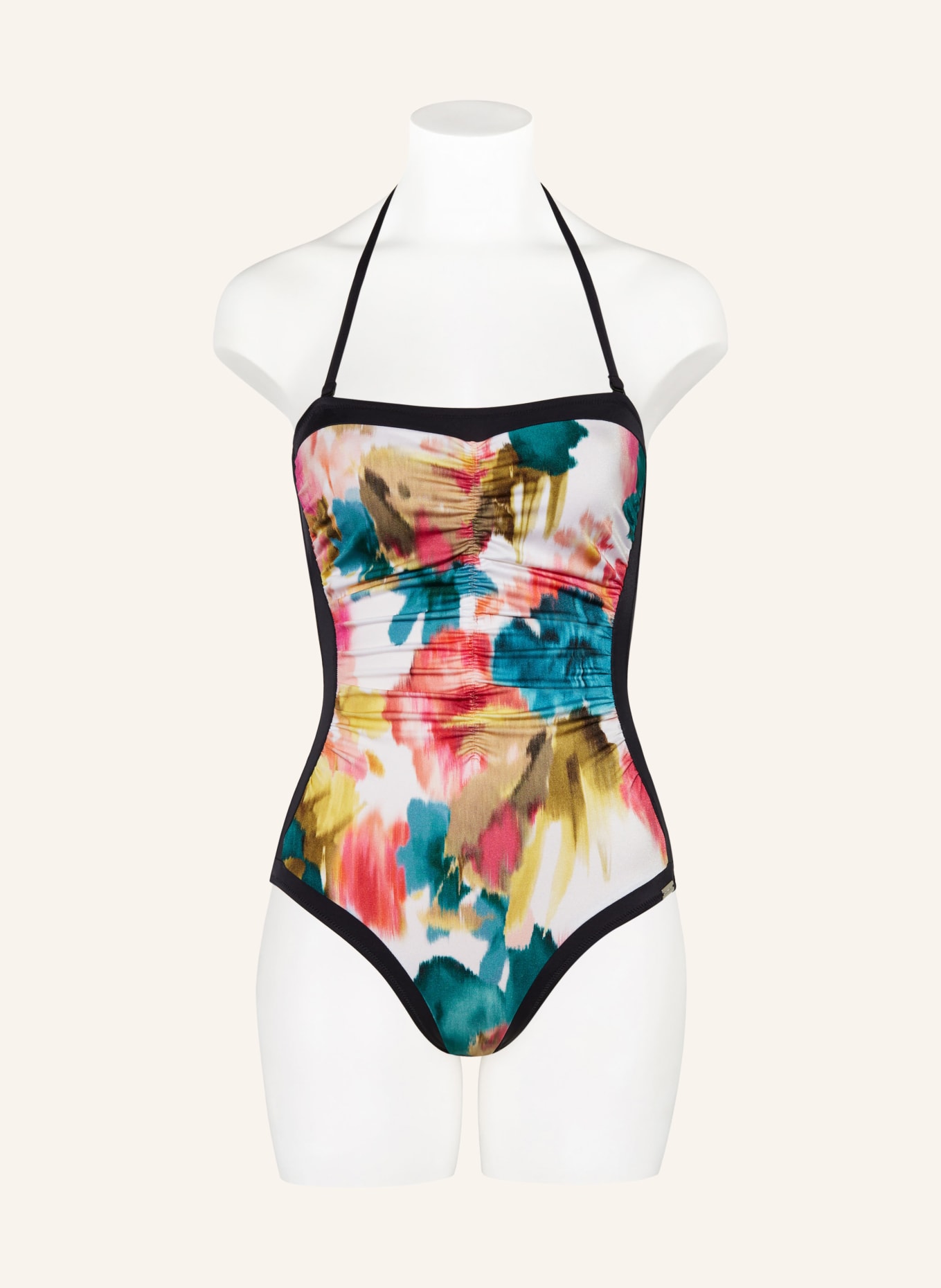 Charmline Shaping swimsuit TRUE BLOOM, Color: BLACK/ WHITE/ TEAL (Image 5)