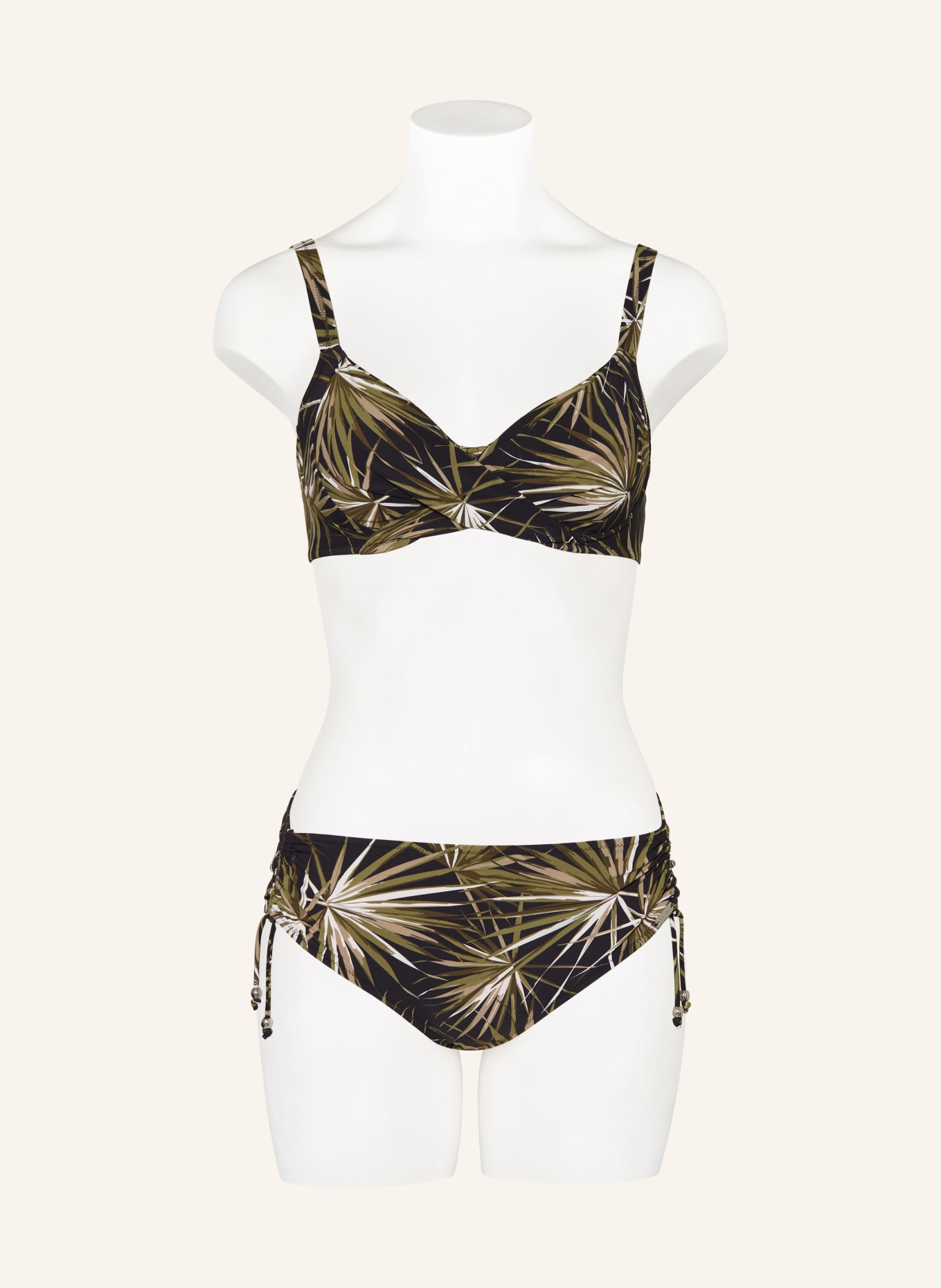 Charmline Underwired bikini YUCCA FLASH, Color: BLACK/ KHAKI/ OLIVE (Image 2)