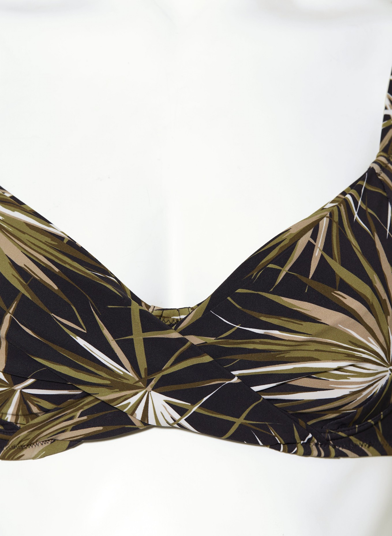 Charmline Bügel-Bikini YUCCA FLASH, Farbe: SCHWARZ/ KHAKI/ OLIV (Bild 4)