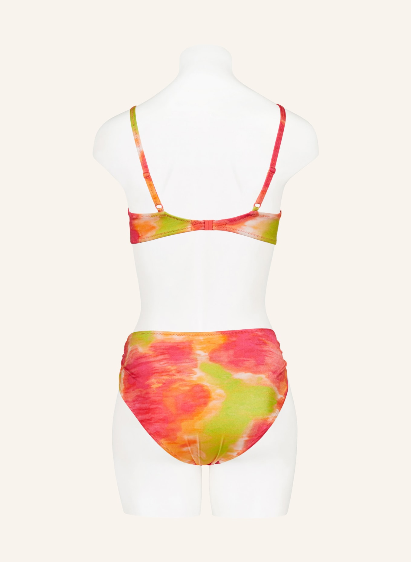 Charmline Bikini z fiszbinami PINK AQUA, Kolor: MOCNORÓŻOWY/ JASNOPOMARAŃCZOWY/ JASNOZIELONY (Obrazek 3)