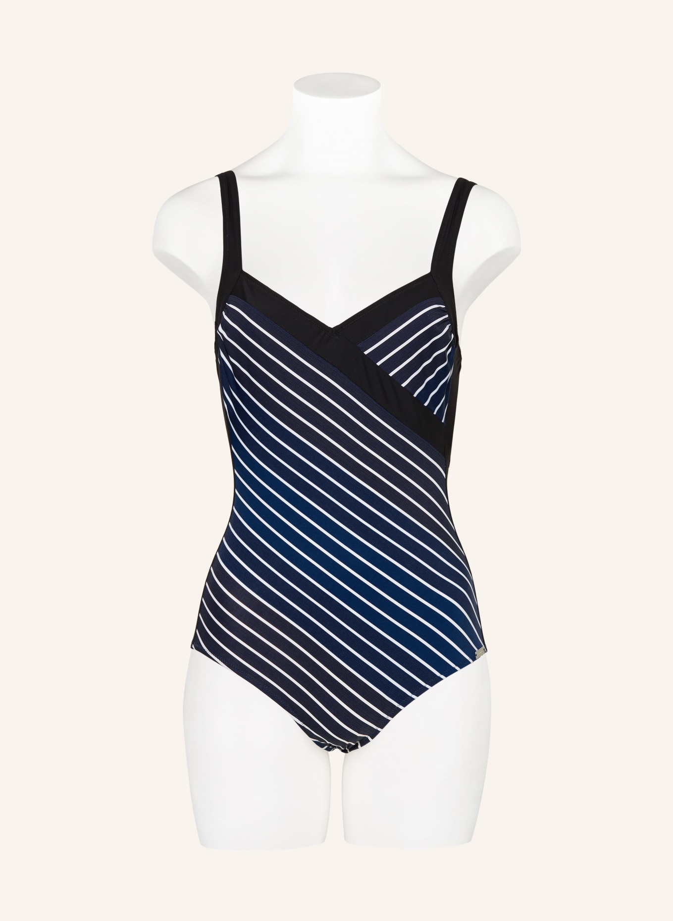 Charmline Shaping swimsuit BLUE ILLUSION, Color: BLUE/ BLACK/ WHITE (Image 2)