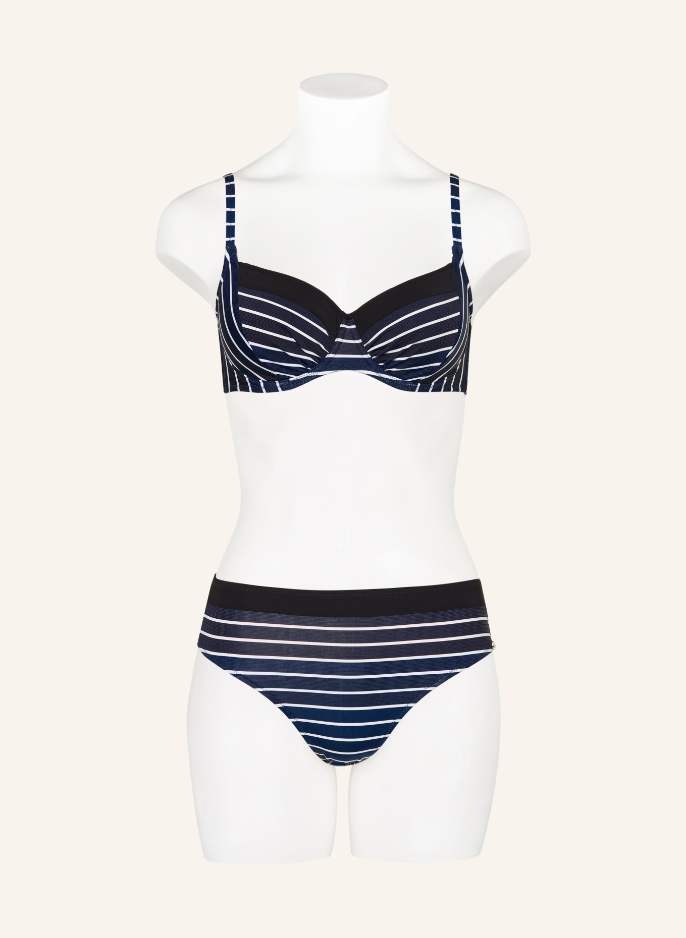 Charmline Underwired bikini BLUE ILLUSION, Color: BLUE/ BLACK/ WHITE (Image 2)