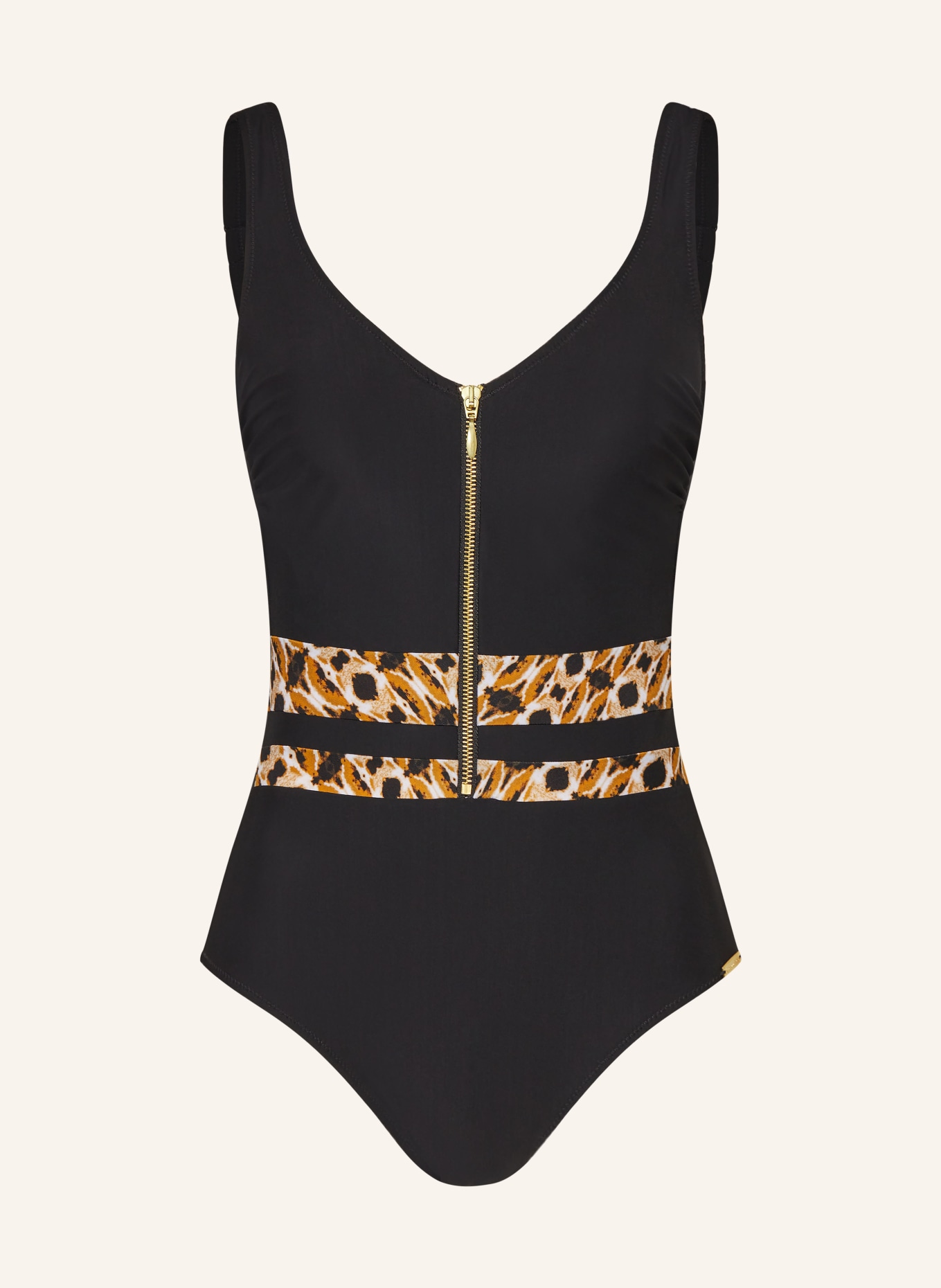 Charmline Shaping swimsuit ANIMAL ACCENTS, Color: BLACK (Image 1)