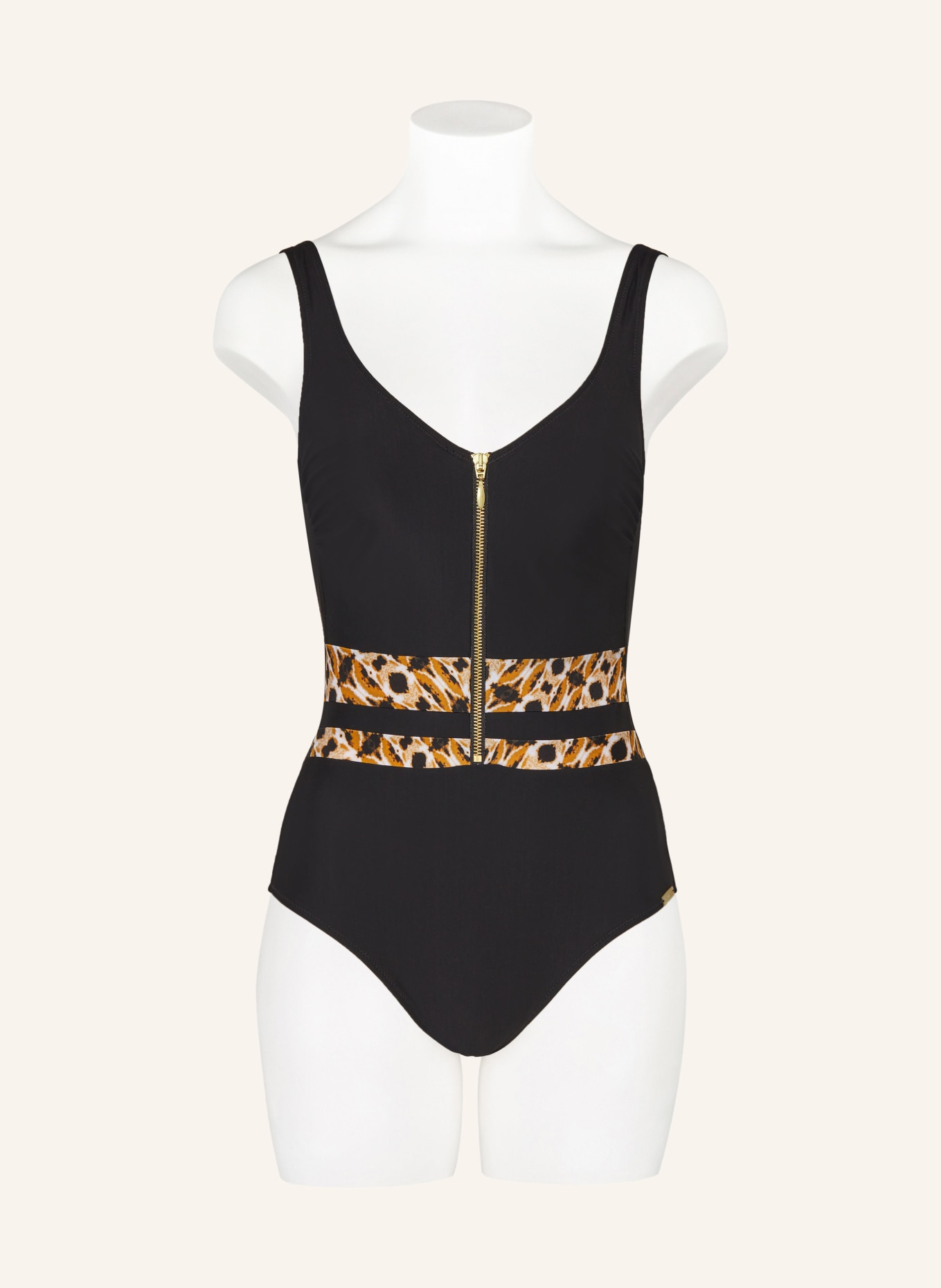 Charmline Shaping swimsuit ANIMAL ACCENTS, Color: BLACK (Image 2)