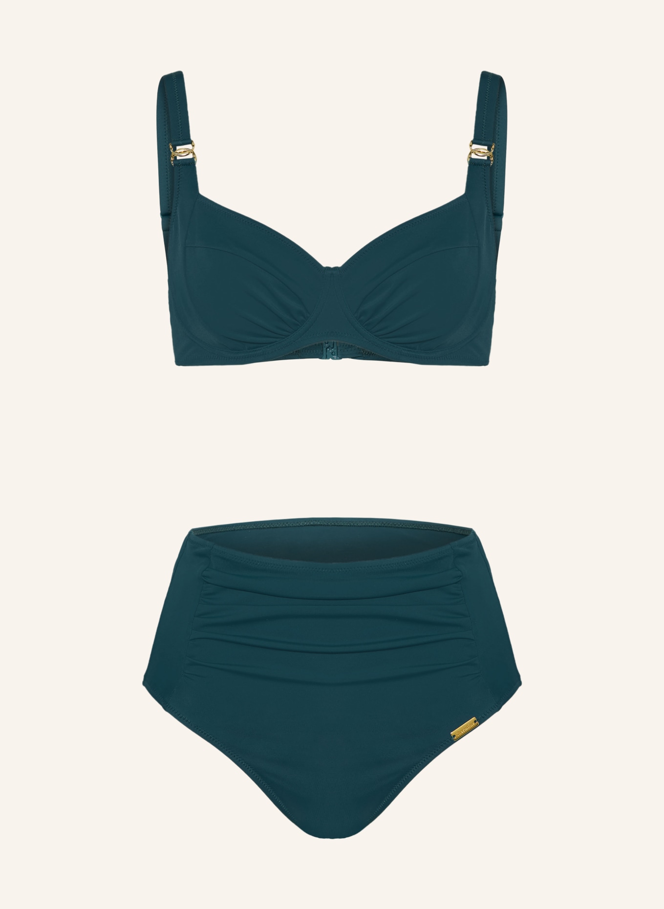 Charmline Bügel-Bikini UNI, Farbe: PETROL (Bild 1)