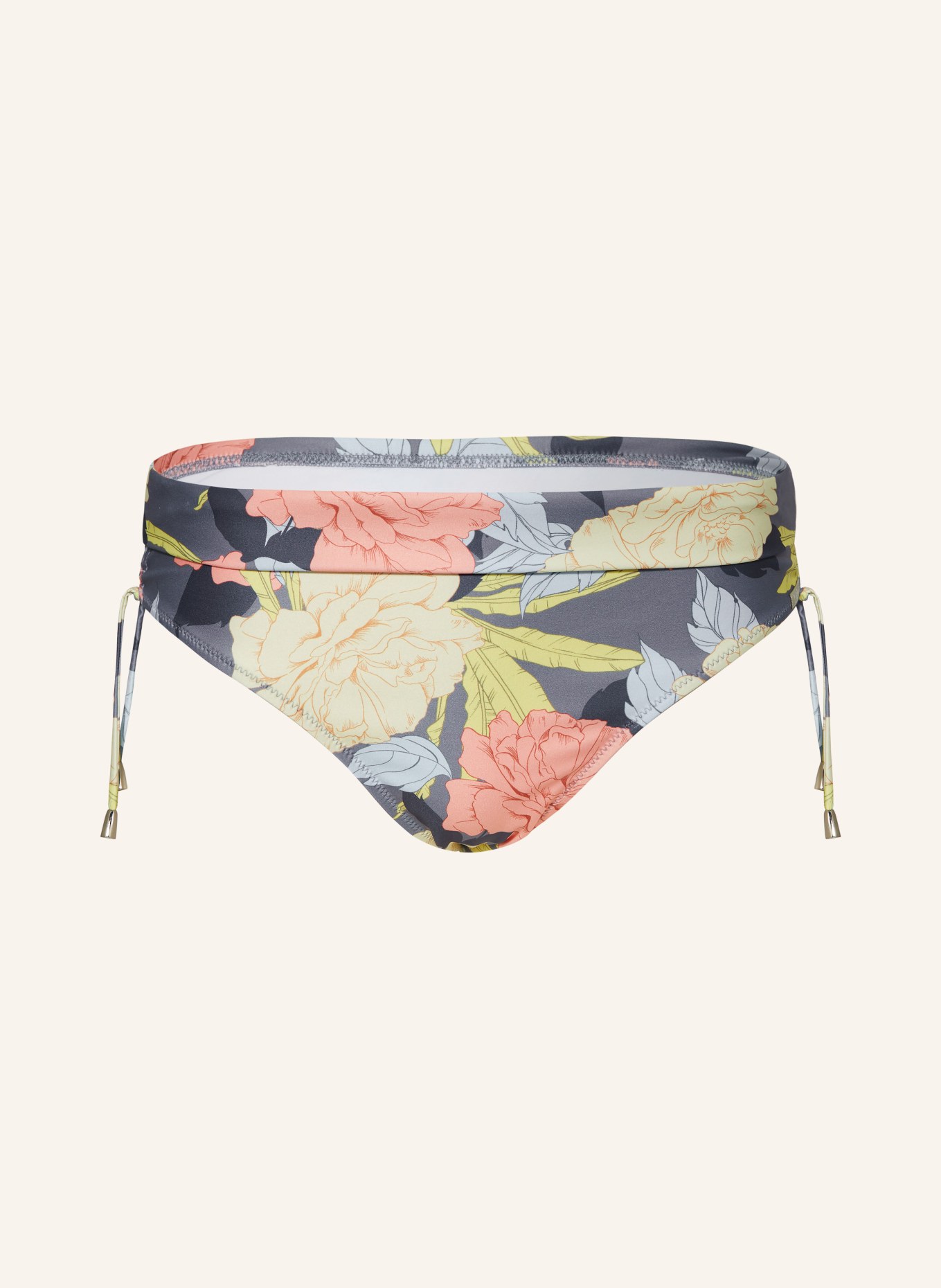 Lidea Basic bikini bottoms FLOWER NOSTALGIA, Color: GRAY/ YELLOW/ ORANGE (Image 1)