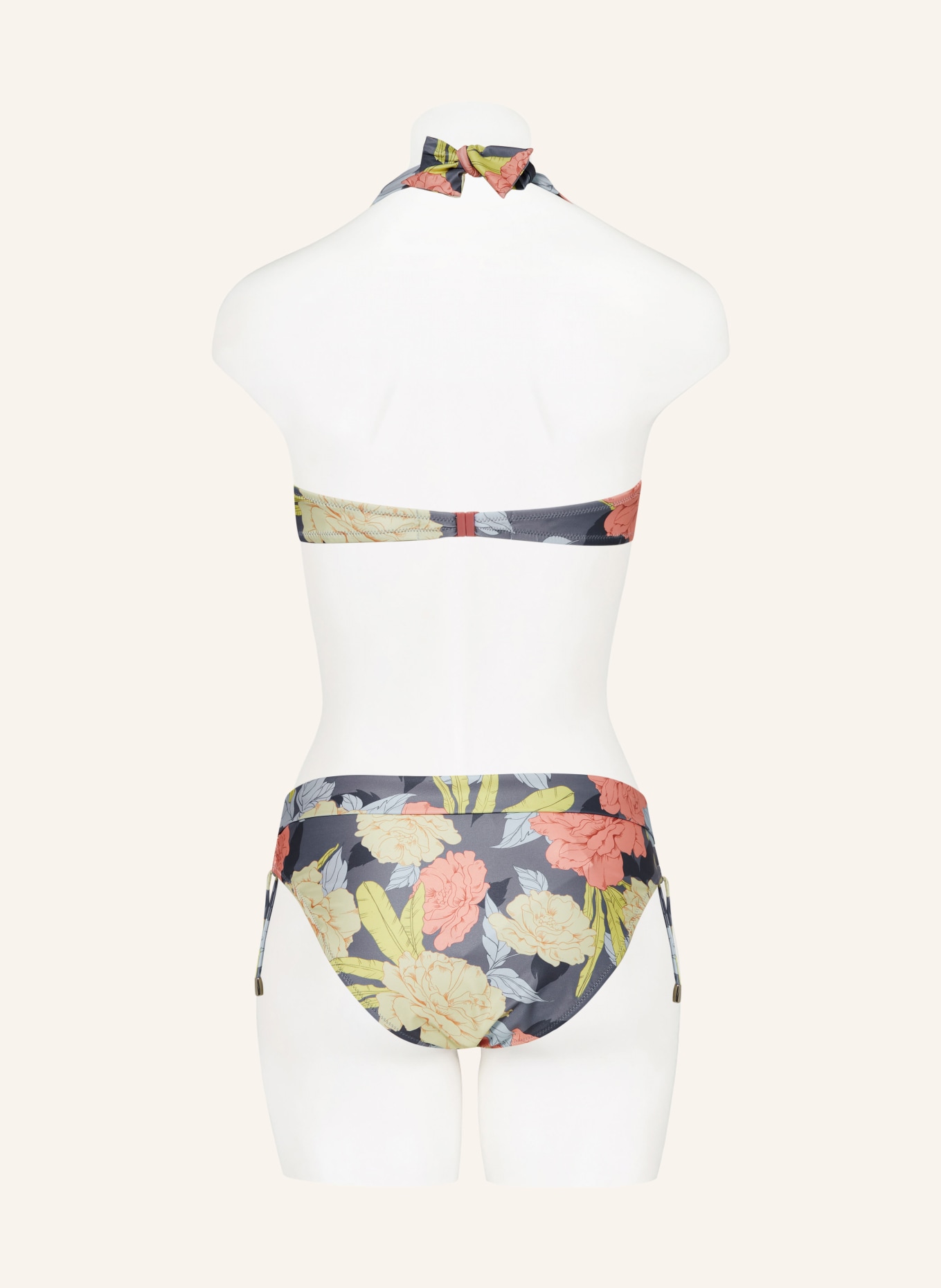 Lidea Basic bikini bottoms FLOWER NOSTALGIA, Color: GRAY/ YELLOW/ ORANGE (Image 3)