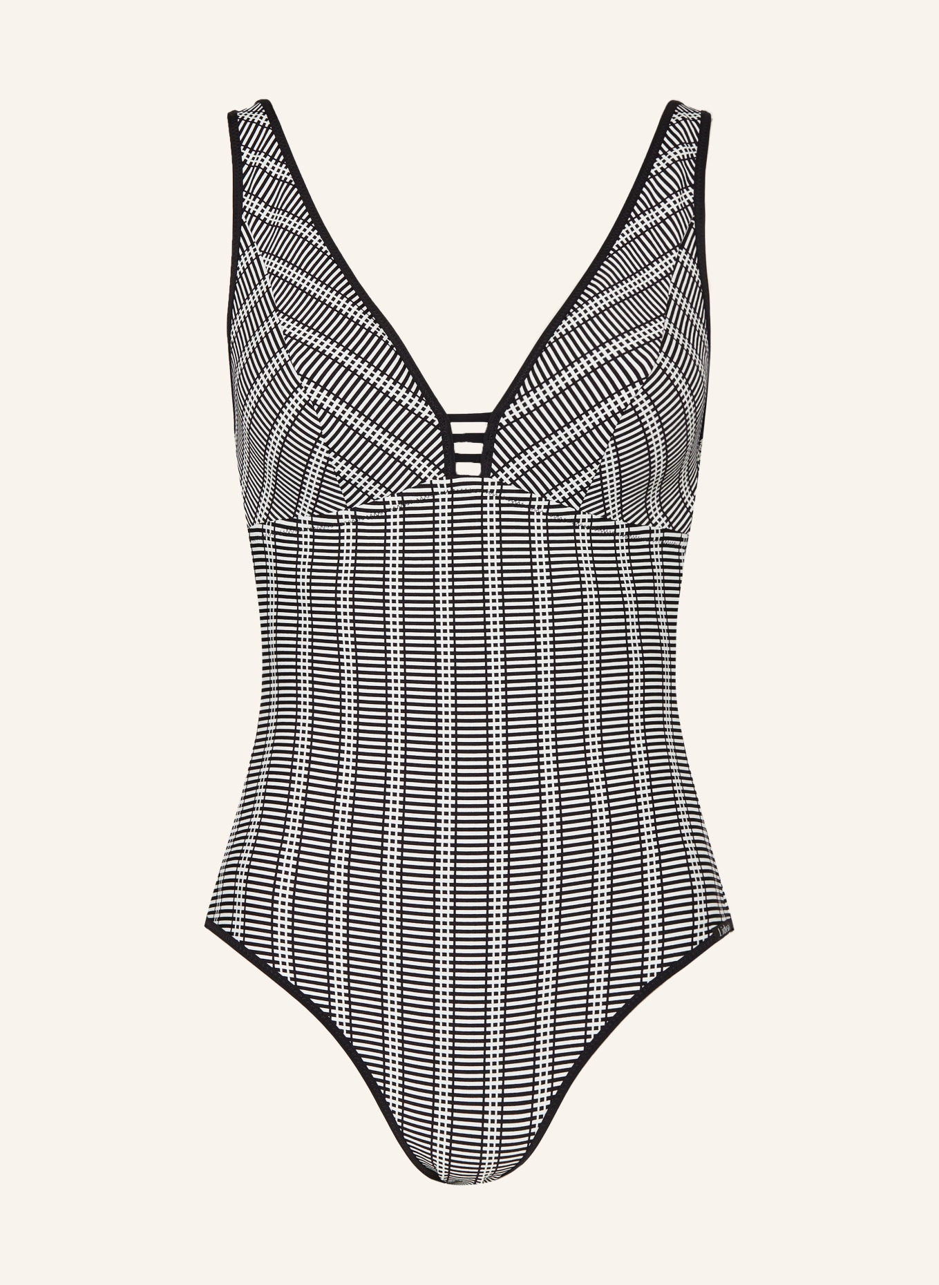 Lidea Swimsuit MONOCHROME FLOW, Color: WHITE/ BLACK (Image 1)