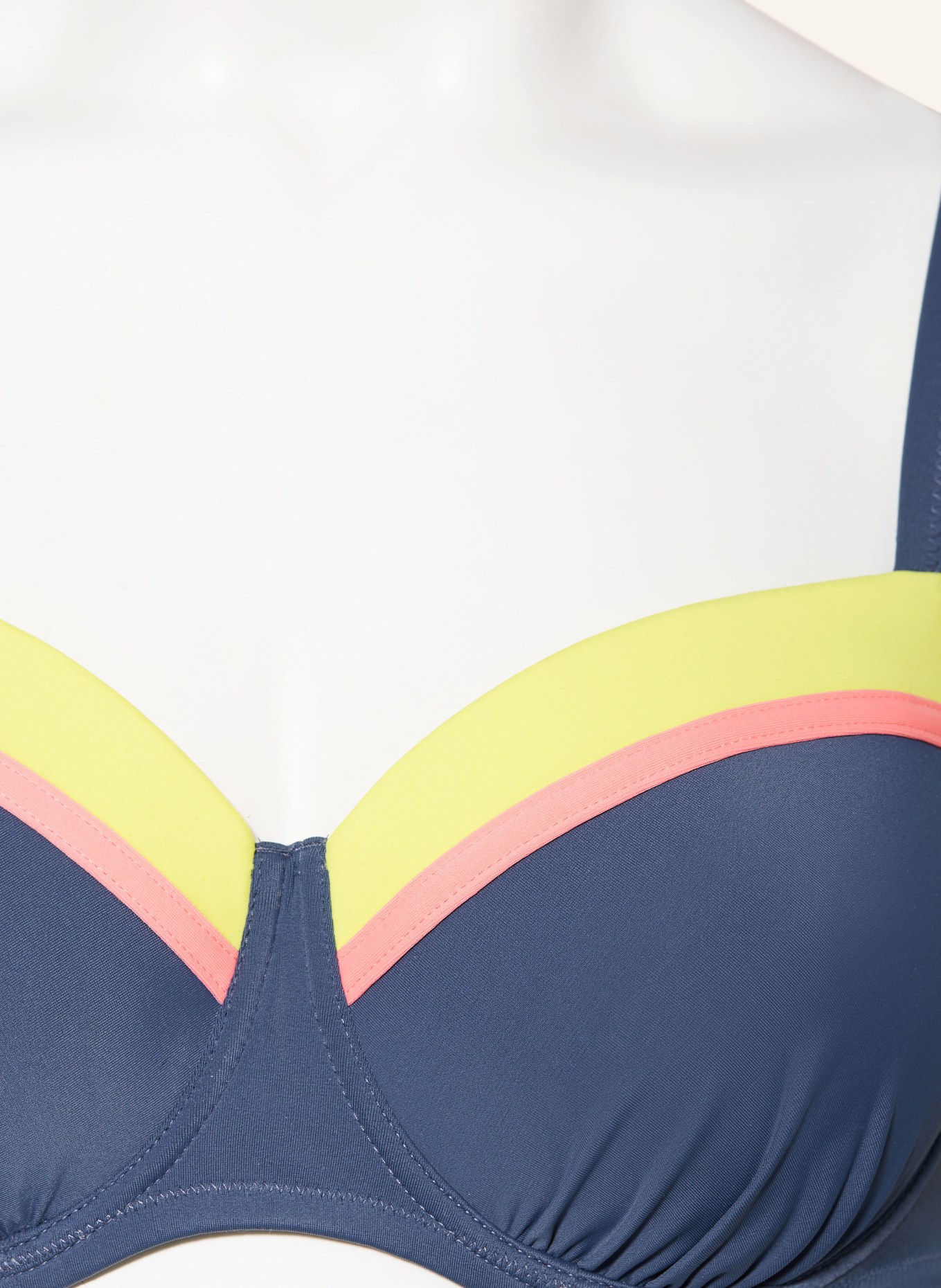 Lidea Underwired bikini top GRAPHIC LOLLIPOP, Color: DARK BLUE/ YELLOW/ SALMON (Image 4)