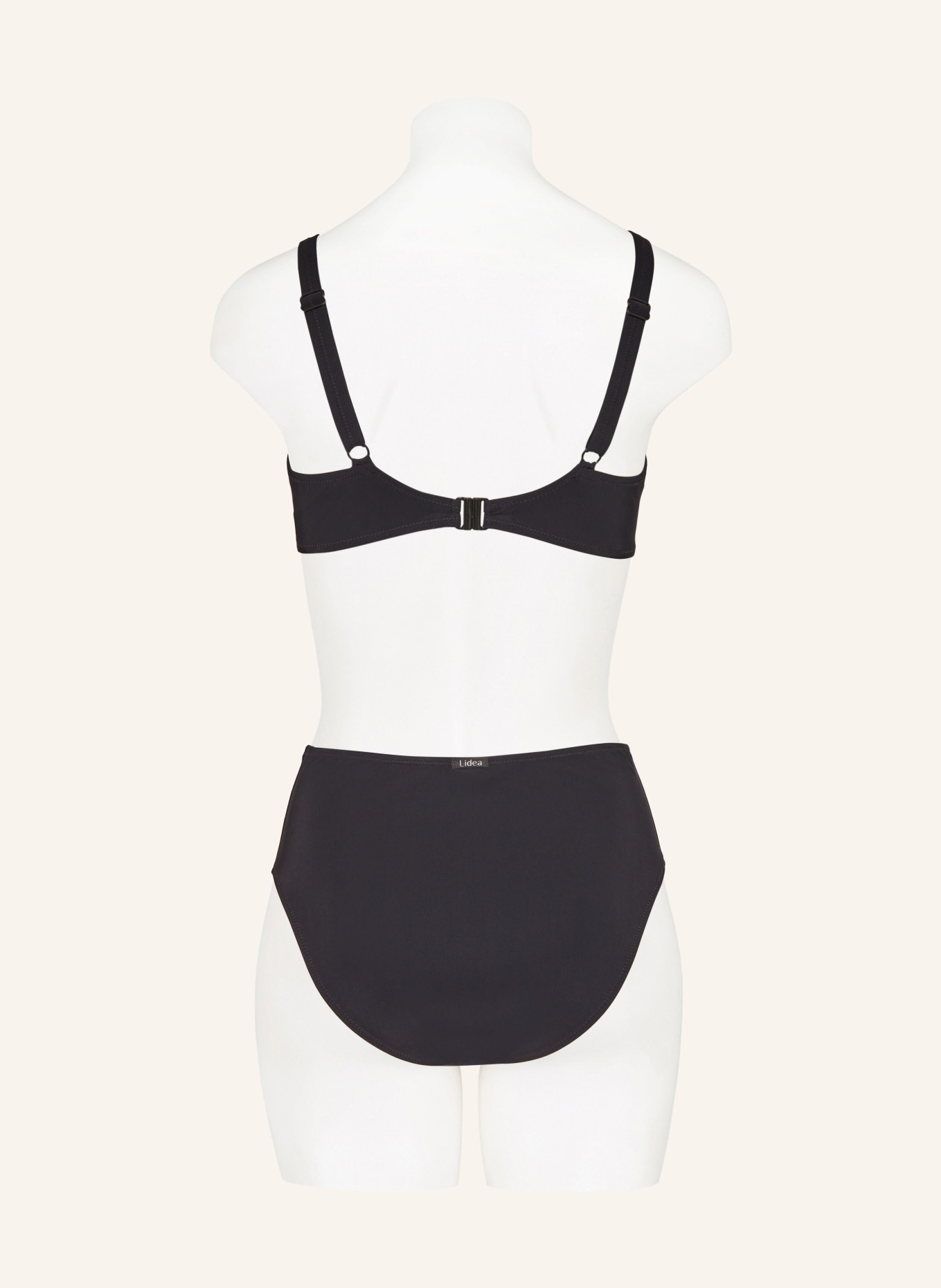 Lidea High-waist bikini bottoms MONOCHROME FLOW, Color: BLACK/ WHITE (Image 3)