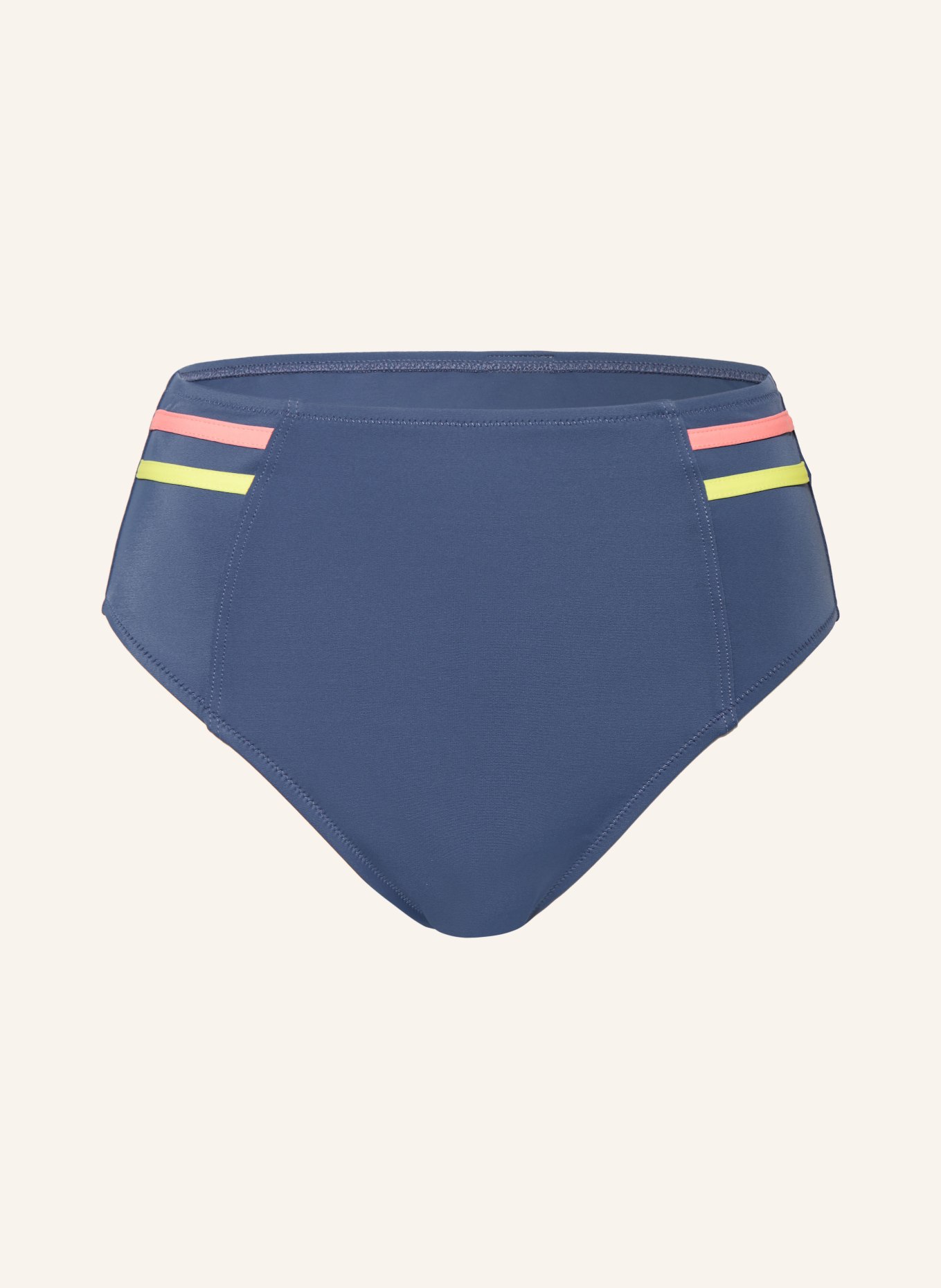 Lidea High-waist bikini bottoms GRAPHIC LOLLIPOP, Color: DARK BLUE/ YELLOW/ SALMON (Image 1)