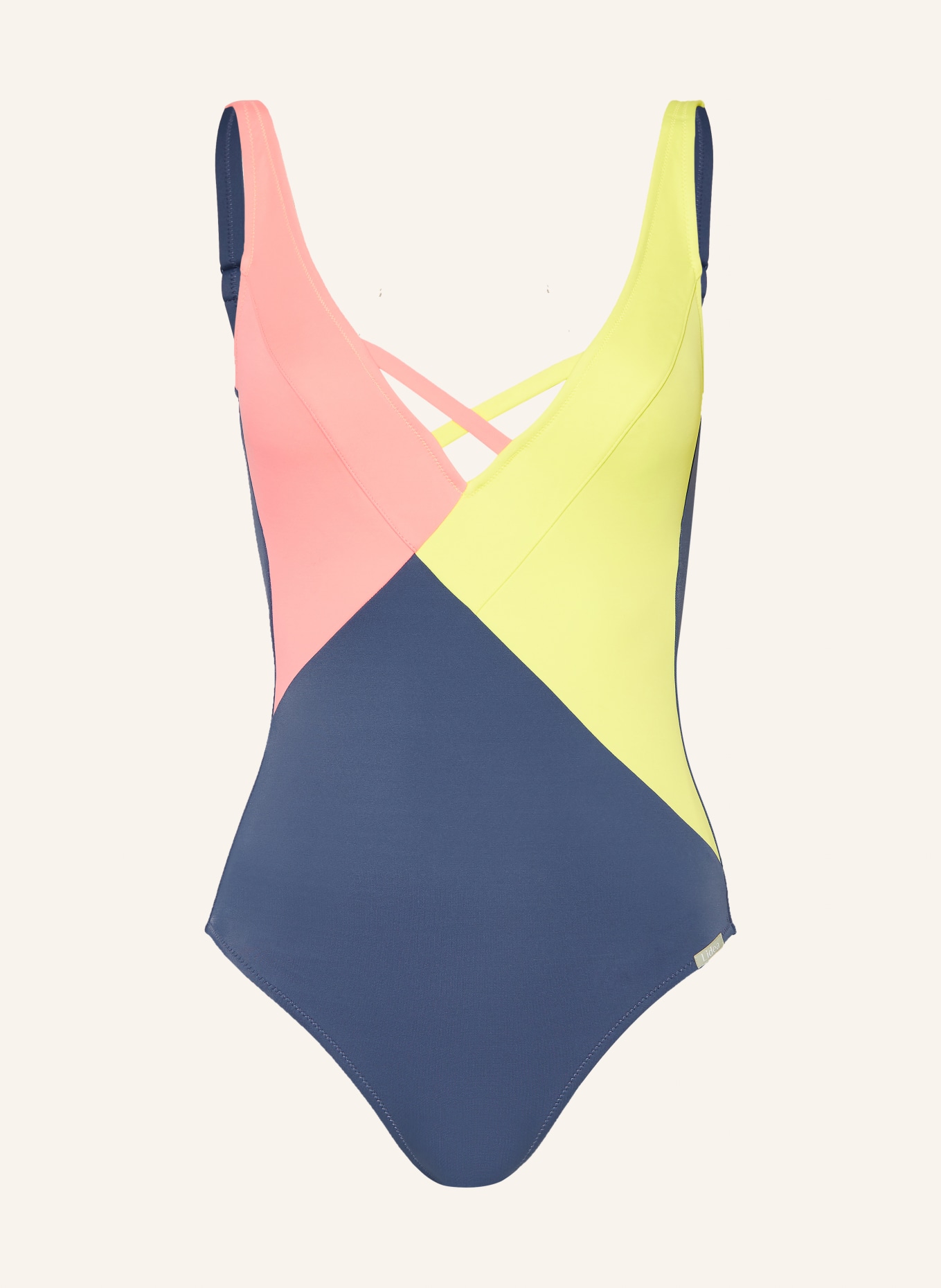 Lidea Swimsuit GRAPHIC LOLLIPOP, Color: DARK BLUE/ YELLOW/ SALMON (Image 1)
