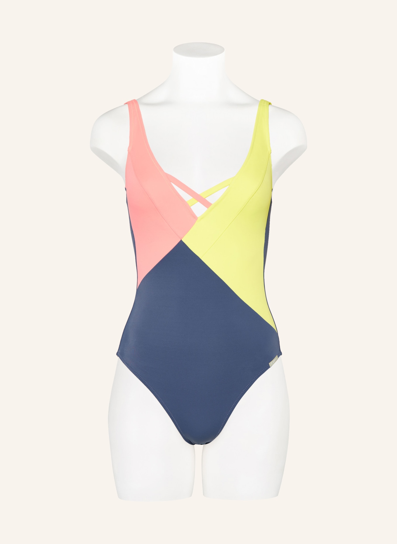 Lidea Swimsuit GRAPHIC LOLLIPOP, Color: DARK BLUE/ YELLOW/ SALMON (Image 2)