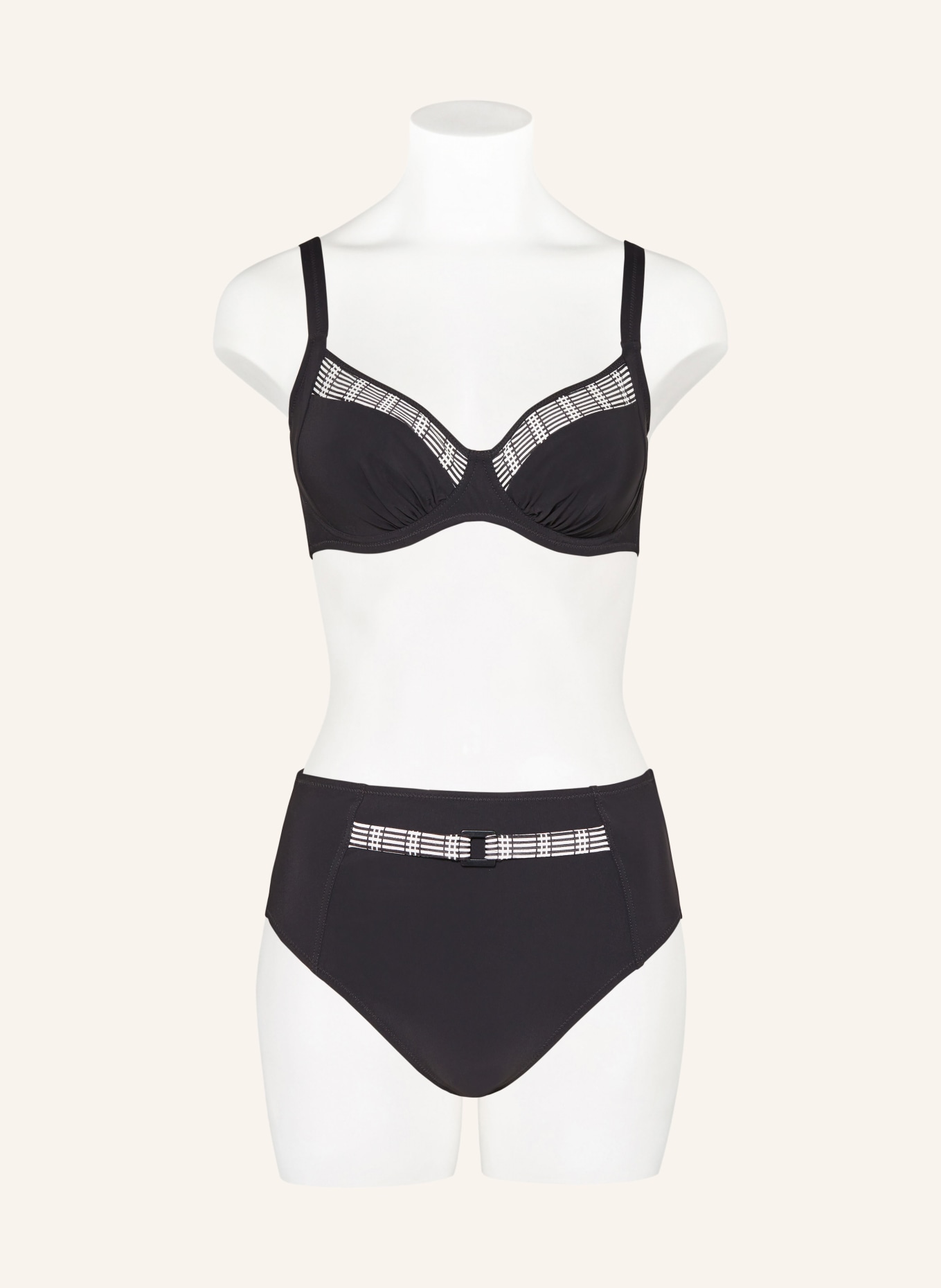 Lidea Underwired bikini top MONOCHROME FLOW, Color: BLACK/ WHITE (Image 2)