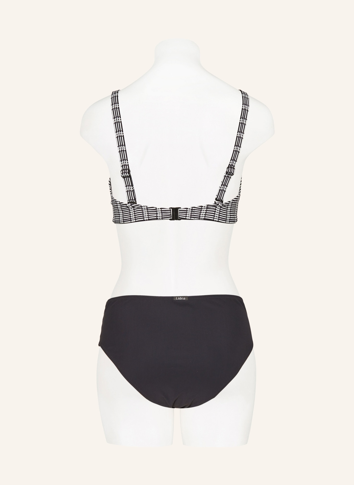 Lidea Underwired bikini top MONOCHROME FLOW, Color: WHITE/ BLACK (Image 3)