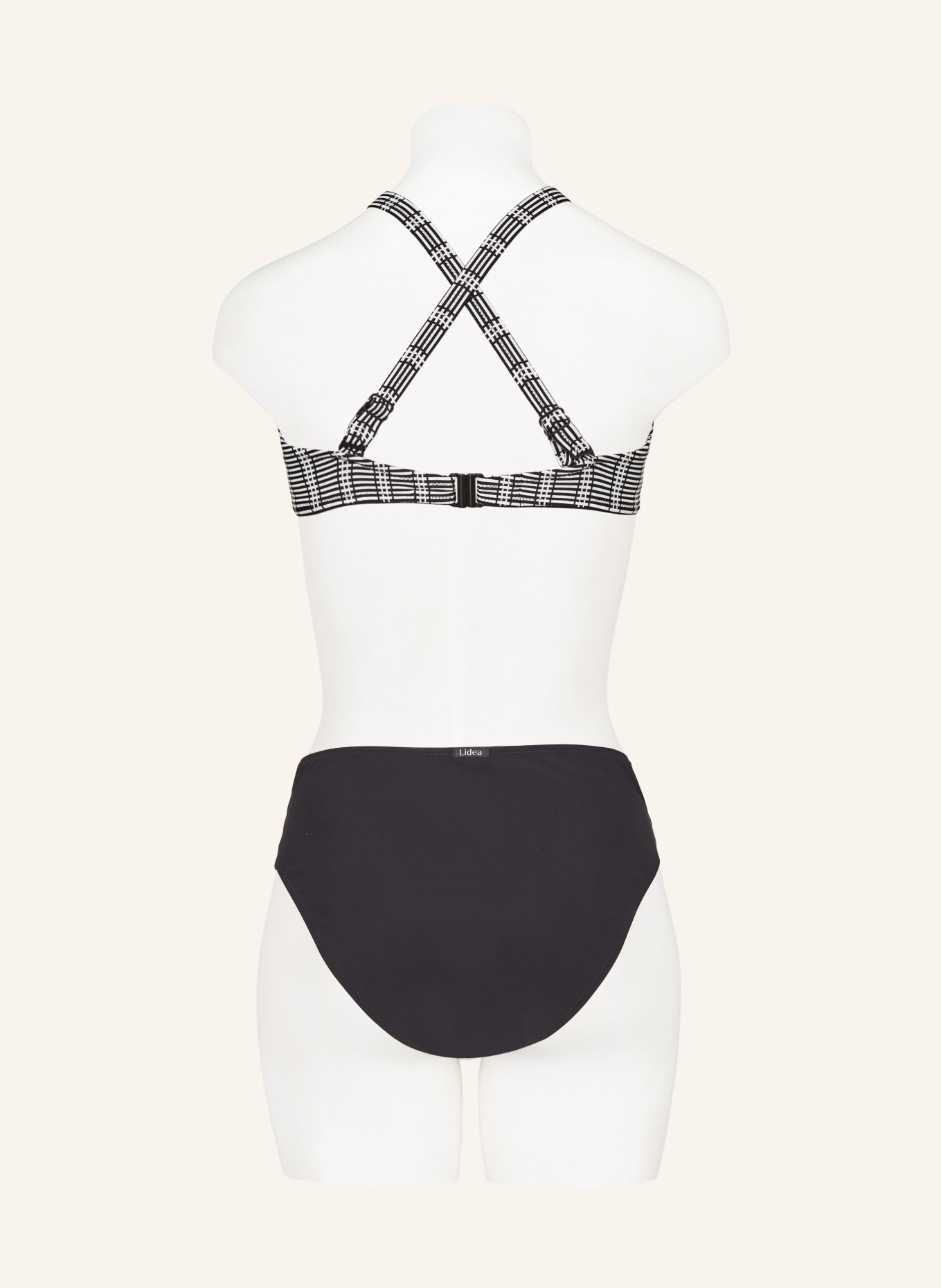 Lidea Underwired bikini top MONOCHROME FLOW, Color: WHITE/ BLACK (Image 4)