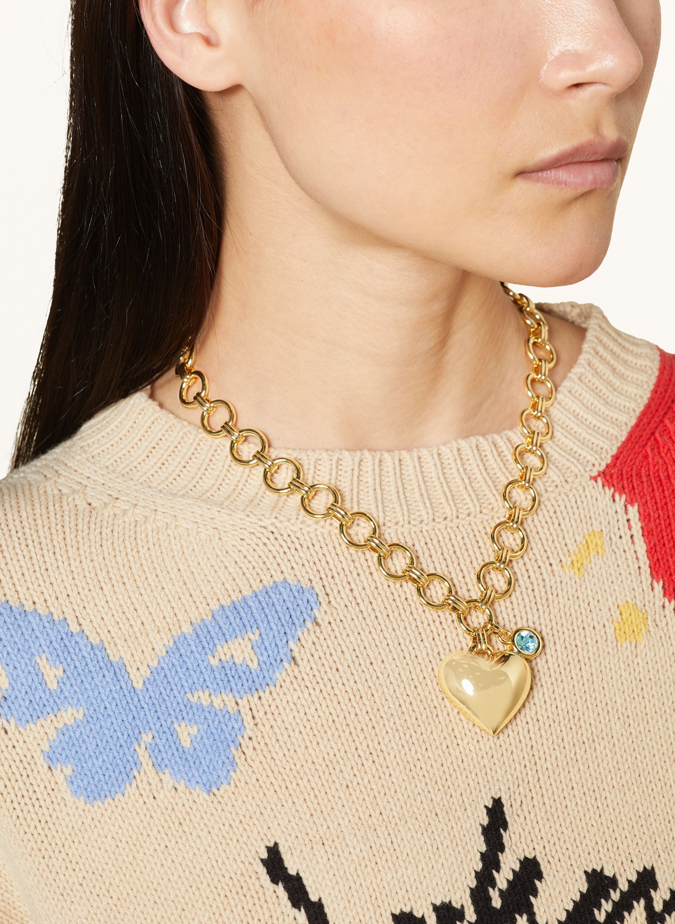 maje Halskette, Farbe: GOLD/ TÜRKIS (Bild 3)