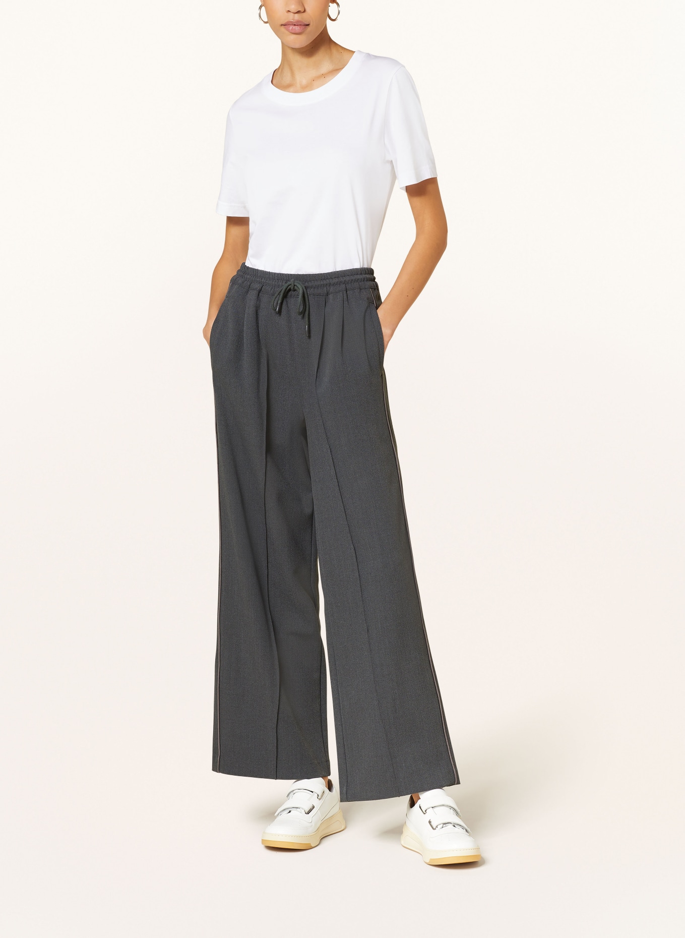 American Vintage Marlene kalhoty, Barva: TMAVĚ ŠEDÁ (Obrázek 2)