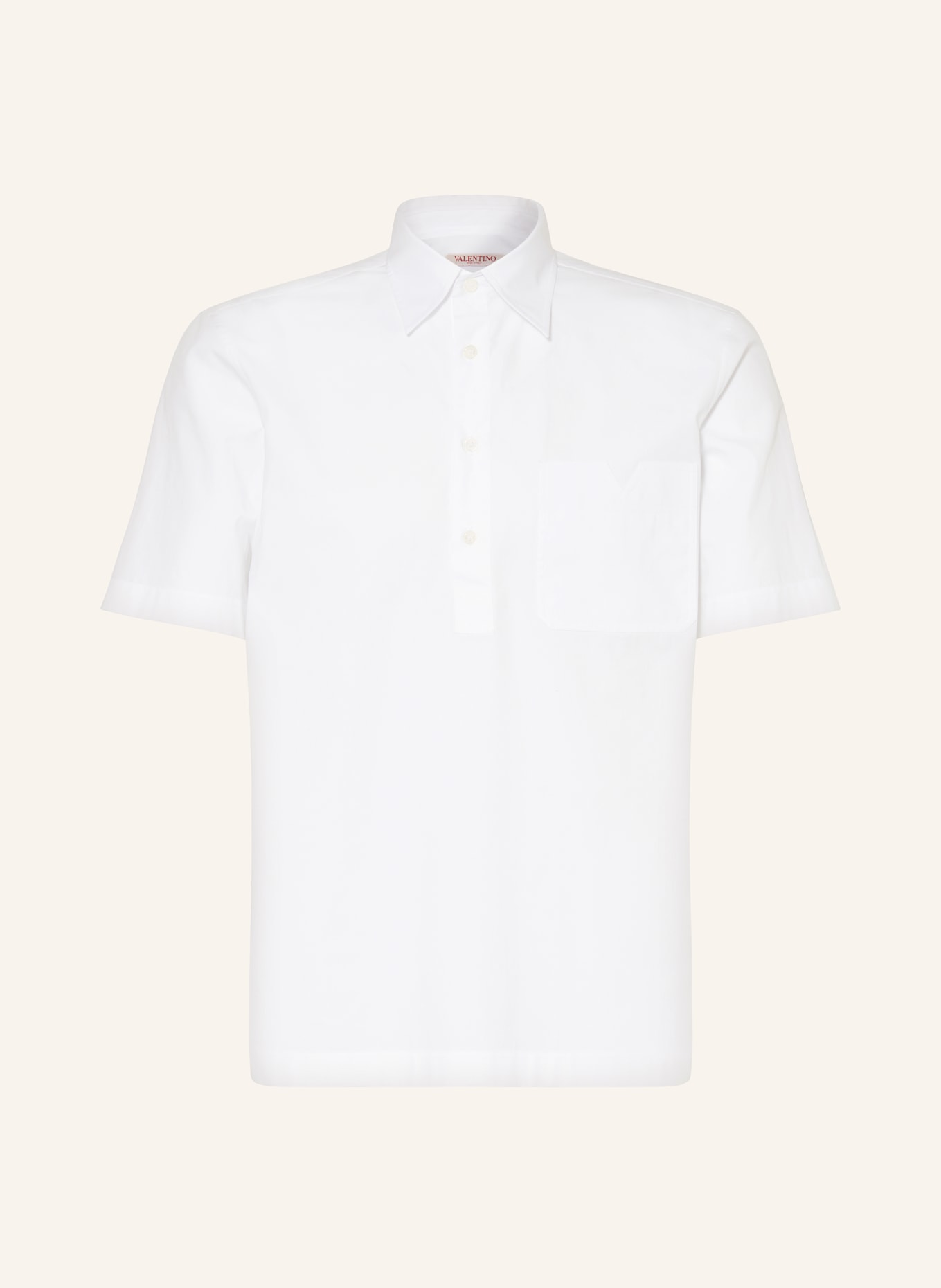 VALENTINO Short sleeve shirt comfort fit, Color: WHITE (Image 1)