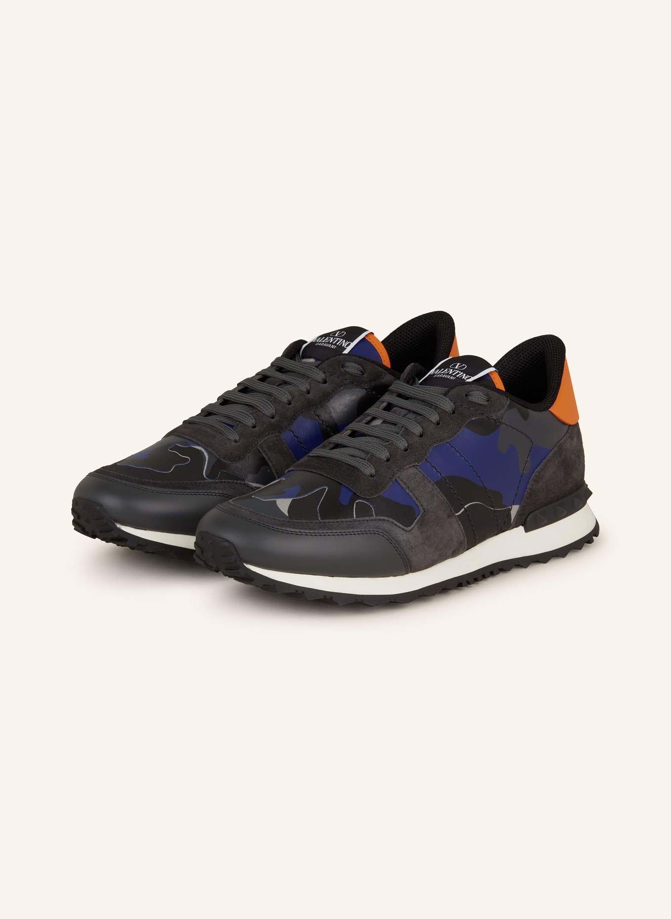 VALENTINO GARAVANI Sneaker ROCKRUNNER CAMOUFLAGE, Farbe: DUNKELBLAU/ BLAU (Bild 1)