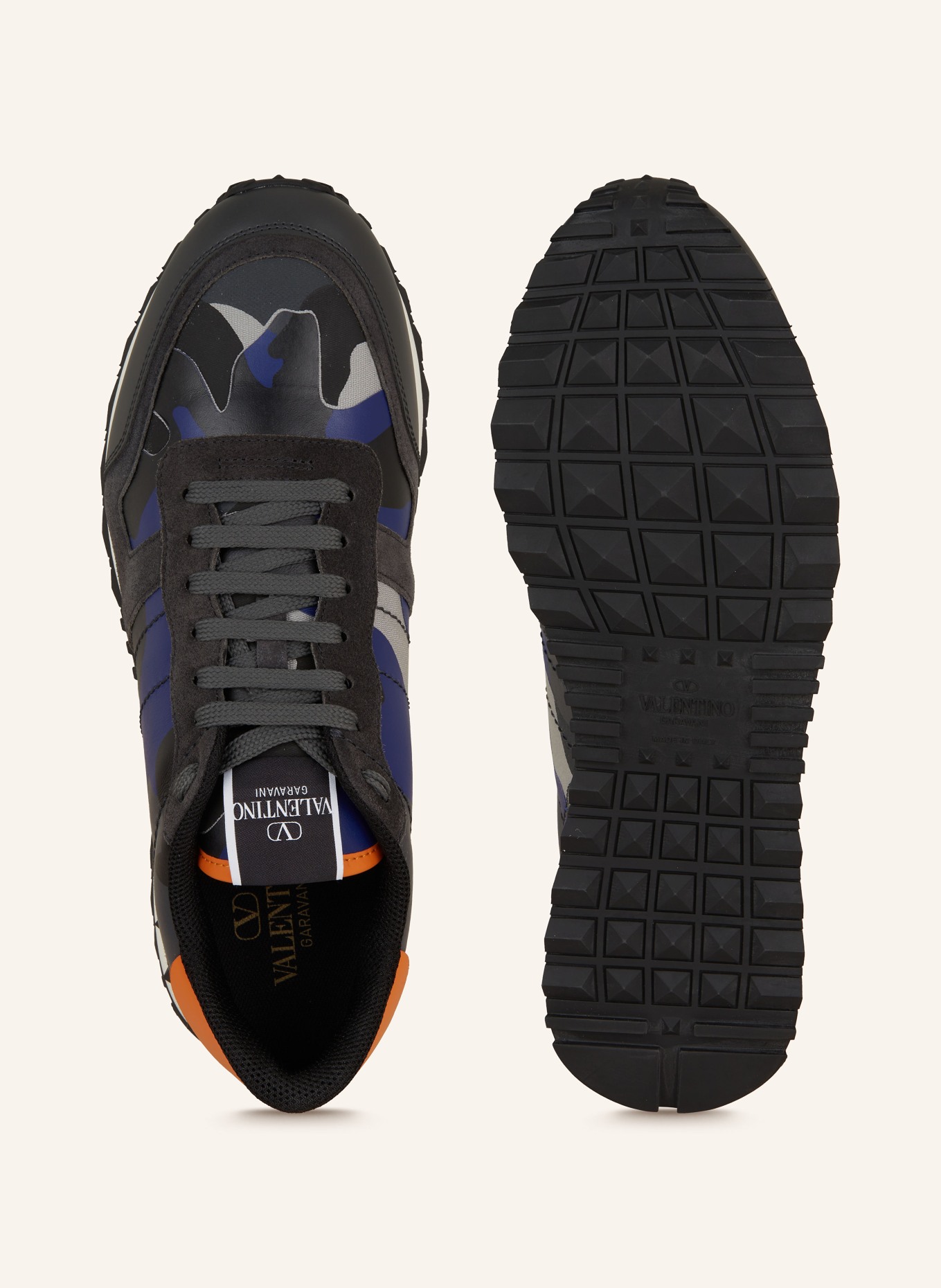 VALENTINO GARAVANI Sneaker ROCKRUNNER CAMOUFLAGE, Farbe: DUNKELBLAU/ BLAU (Bild 5)