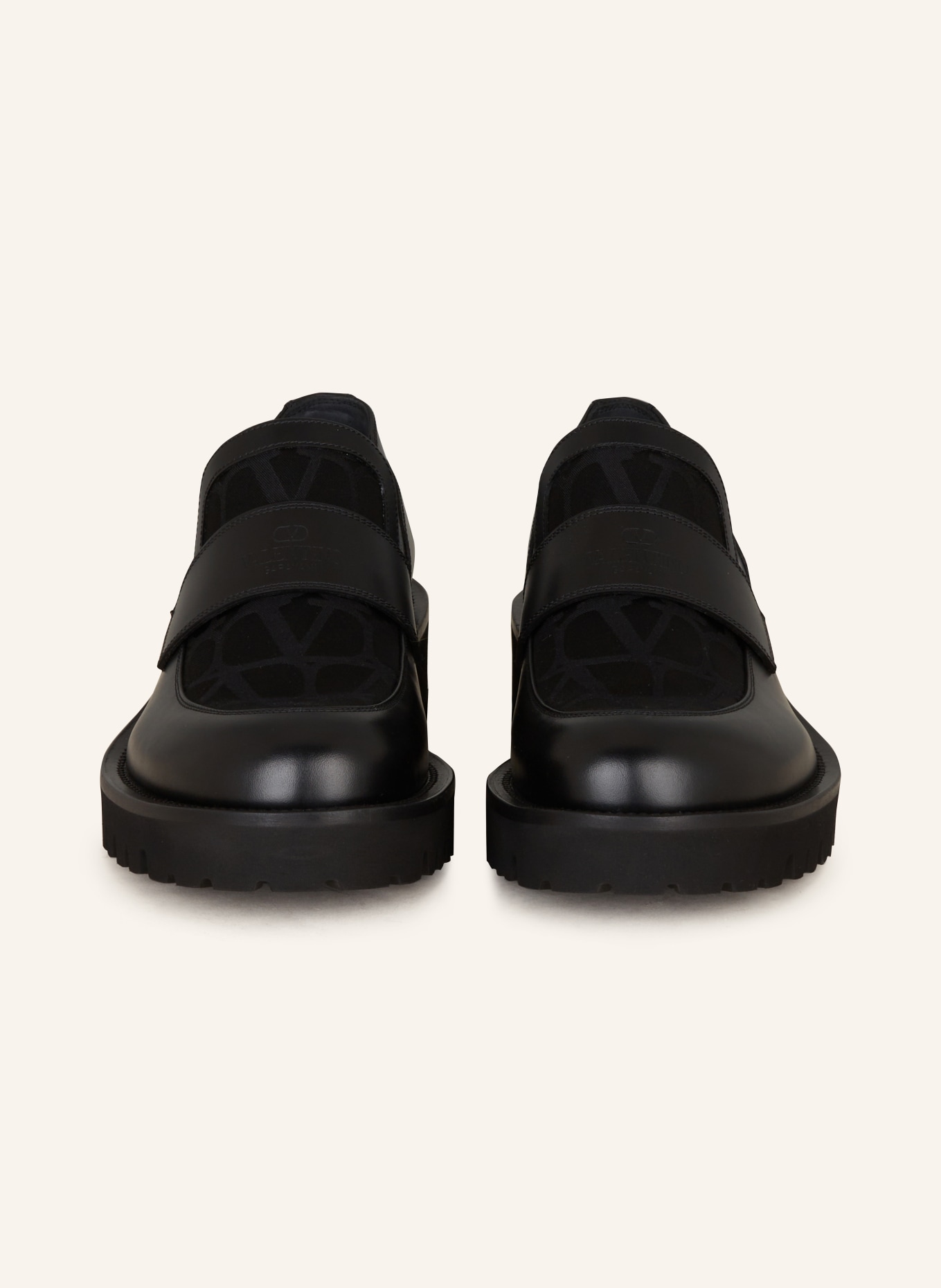 VALENTINO GARAVANI Penny loafers ICONOGRAPH, Color: BLACK (Image 3)