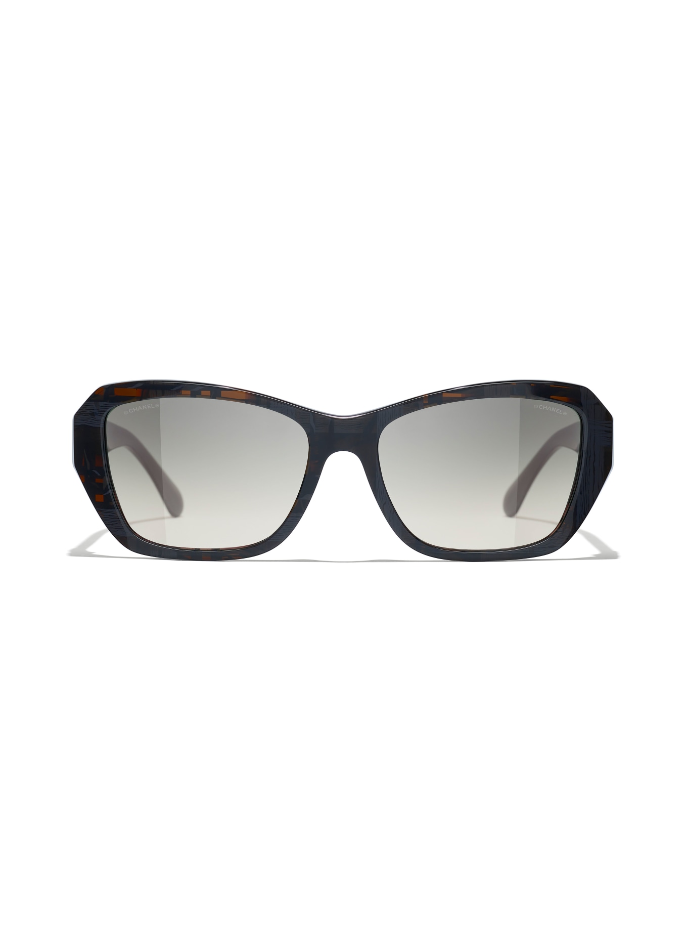 CHANEL Rectangular sunglasses, Color: 166771 - BROWN/ DARK GRAY GRADIENT (Image 2)
