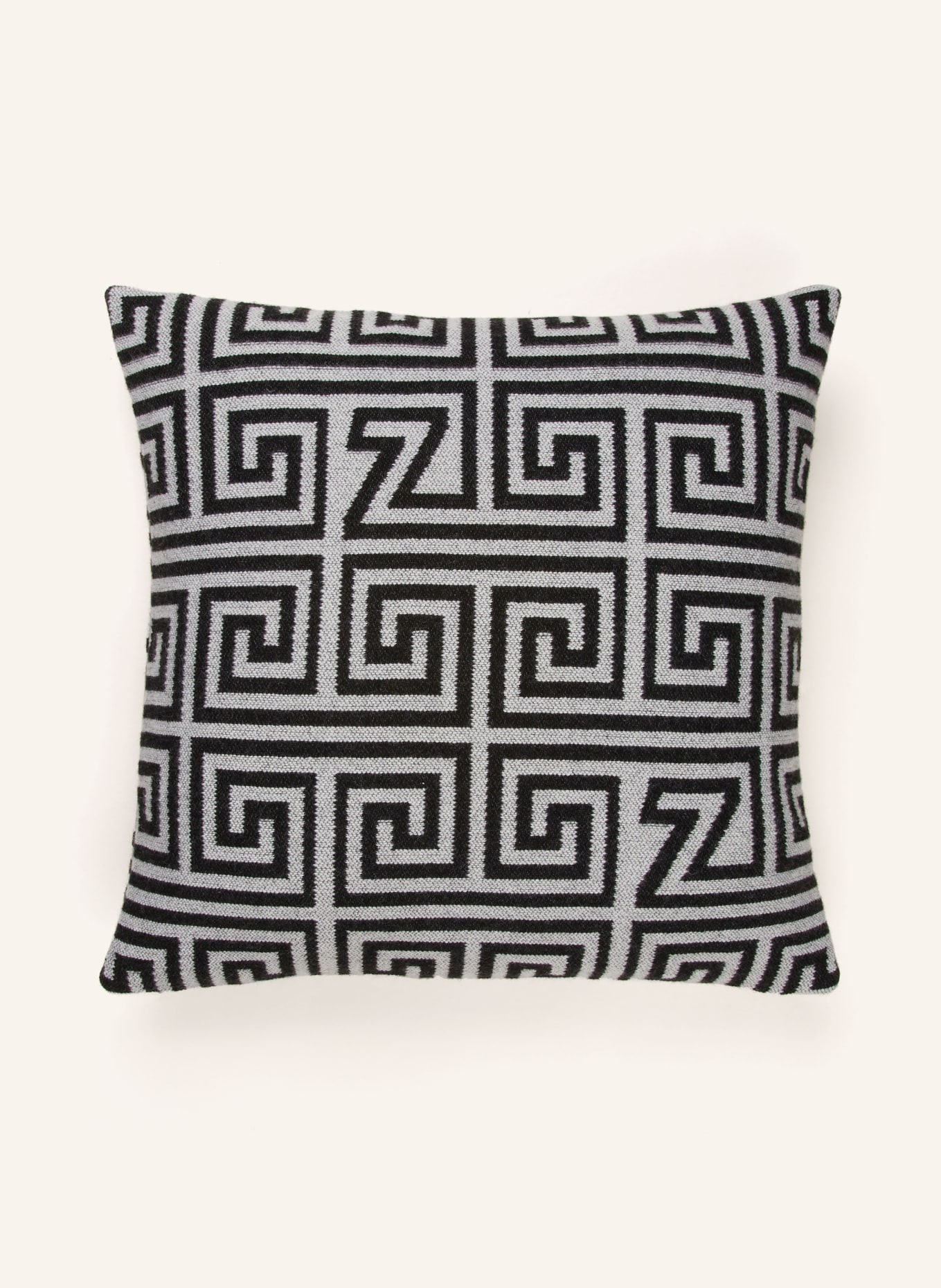 zoeppritz Decorative cushion cover LEGACY, Color: LIGHT GRAY/ BLACK (Image 1)