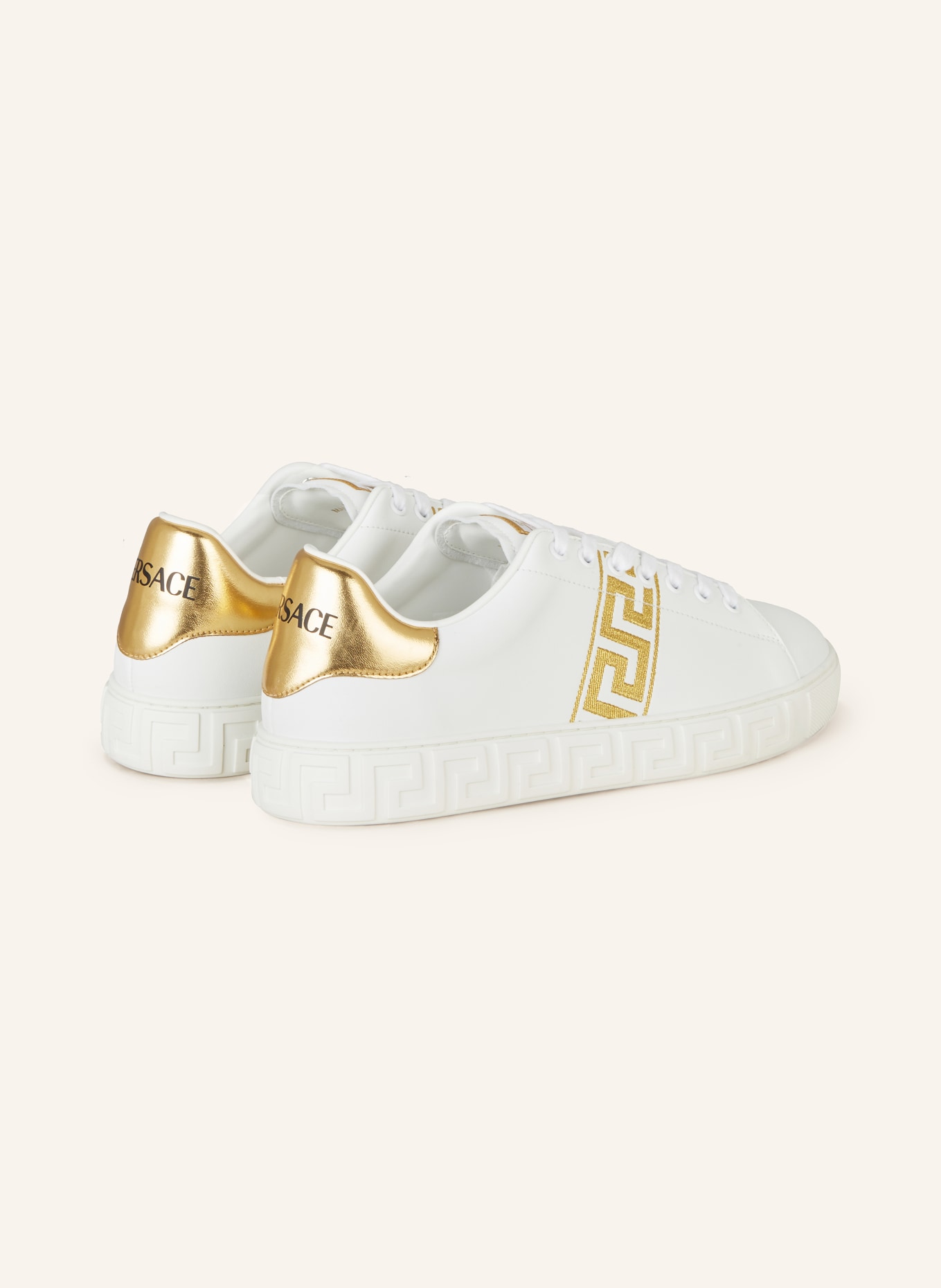 VERSACE Sneakers, Color: WHITE/ GOLD (Image 2)