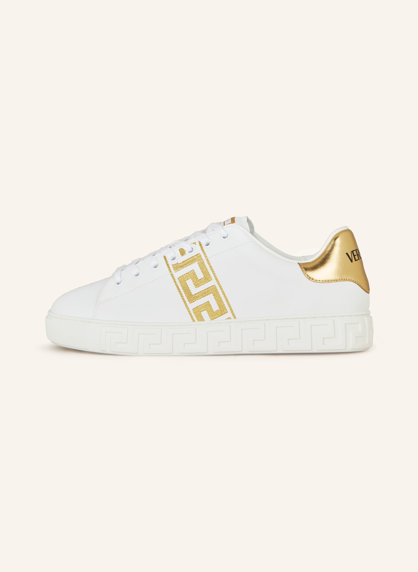 VERSACE Sneakers, Color: WHITE/ GOLD (Image 4)