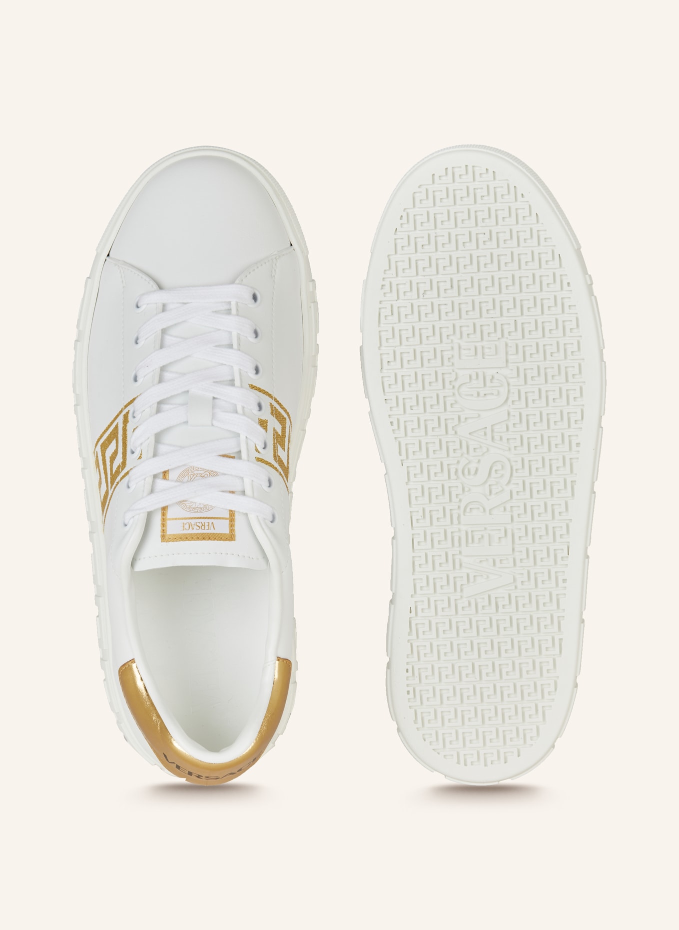 VERSACE Sneakers, Color: WHITE/ GOLD (Image 5)