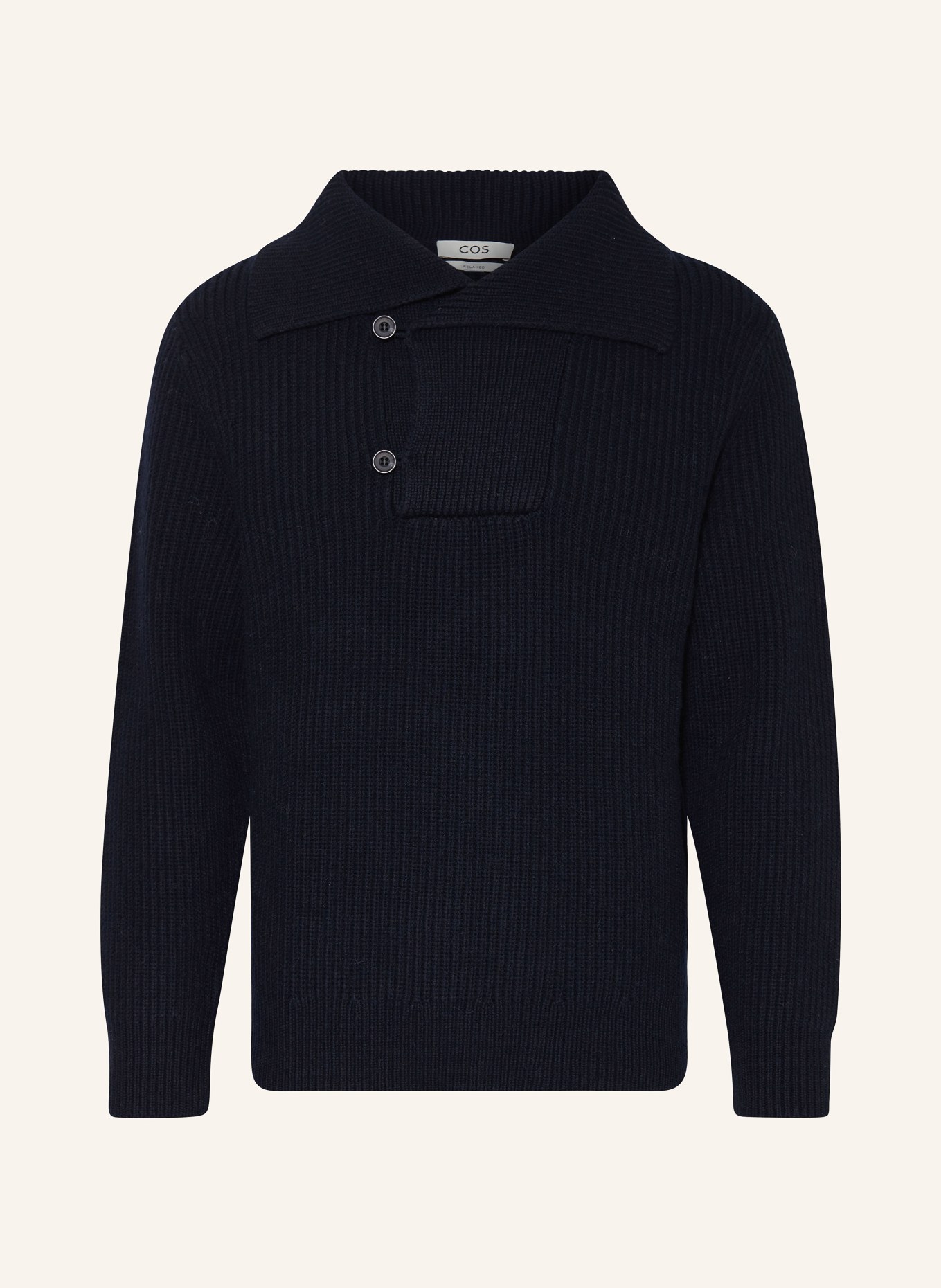 COS Half-zip sweater, Color: DARK BLUE (Image 1)