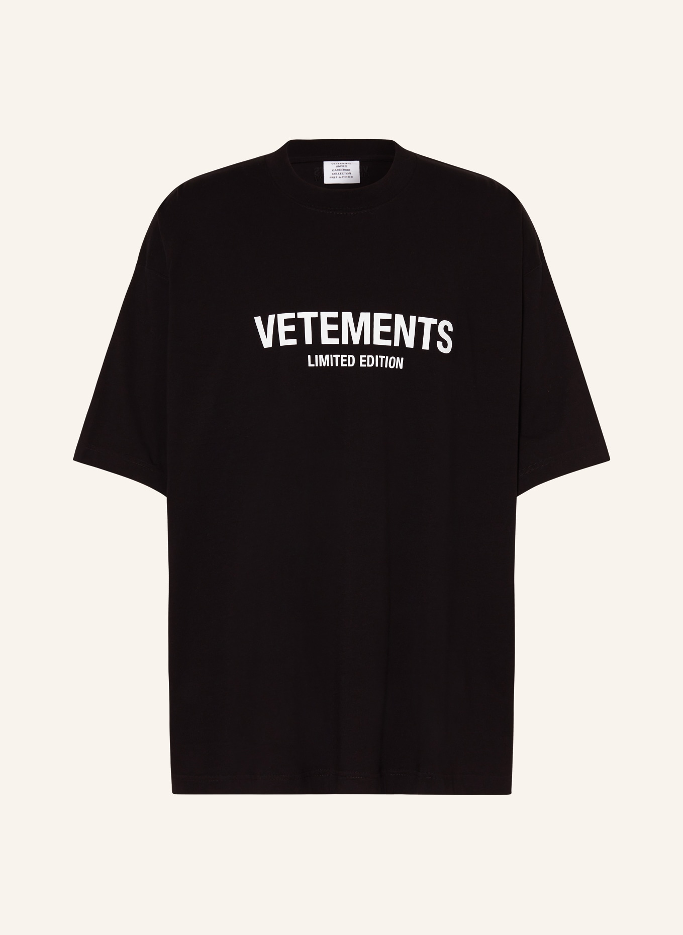 VETEMENTS Oversized shirt, Color: BLACK/ WHITE (Image 1)