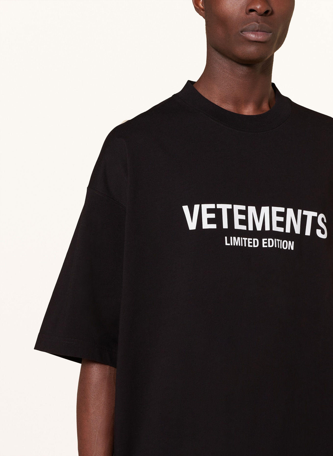 VETEMENTS Oversized shirt, Color: BLACK/ WHITE (Image 4)