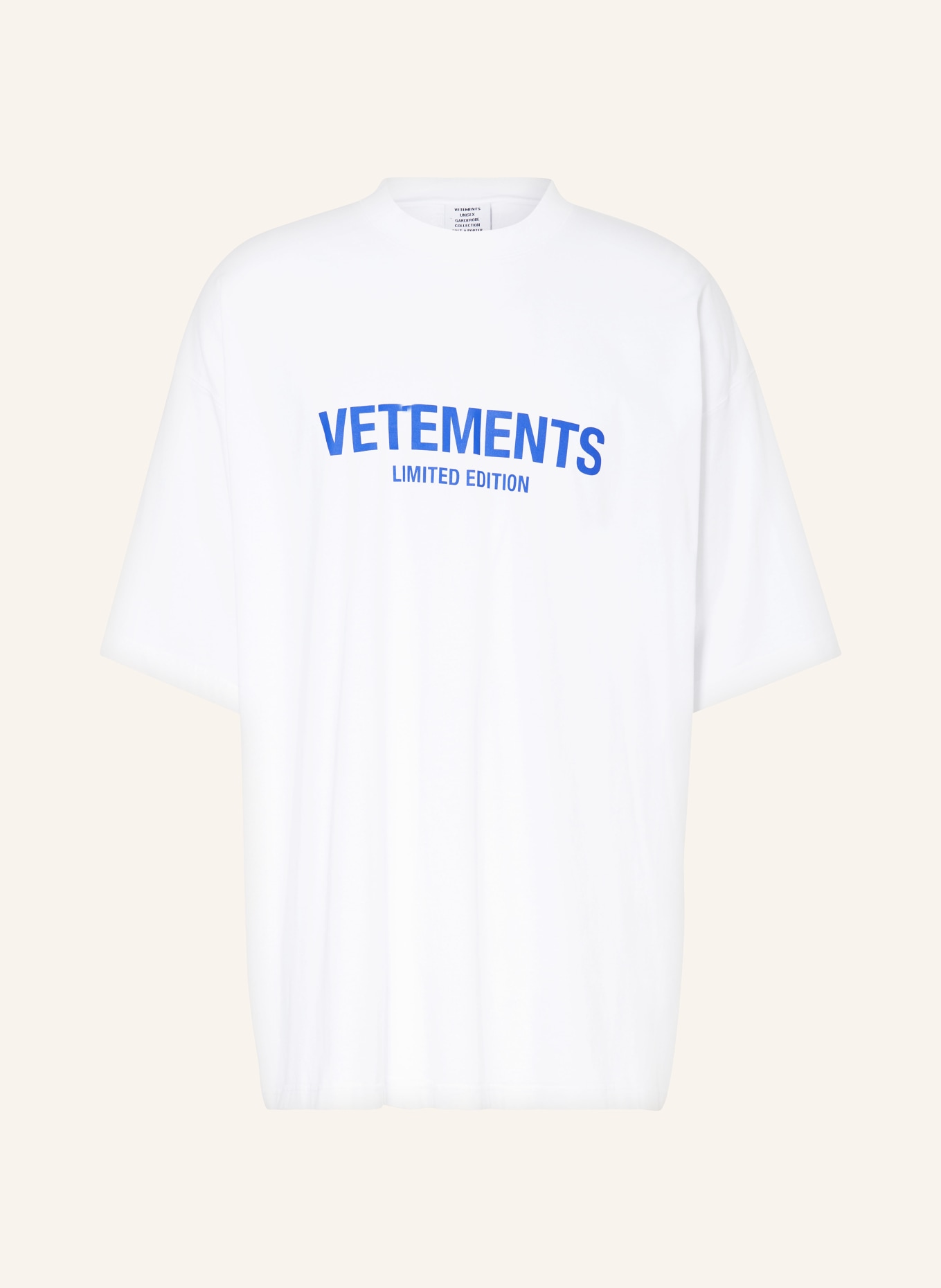 VETEMENTS Oversized-Shirt, Farbe: WEISS (Bild 1)
