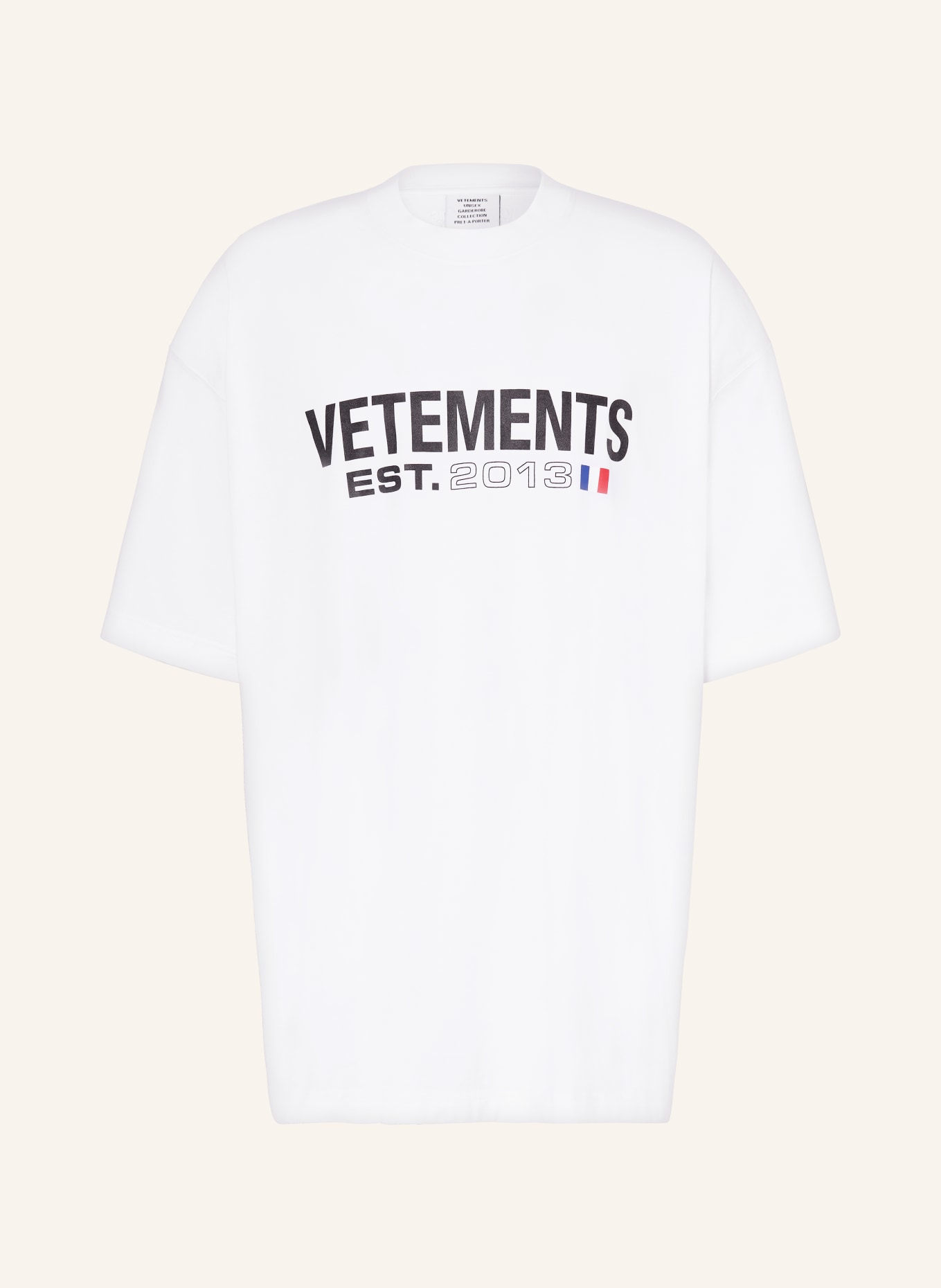 VETEMENTS T-shirt, Color: WHITE/ BLACK (Image 1)