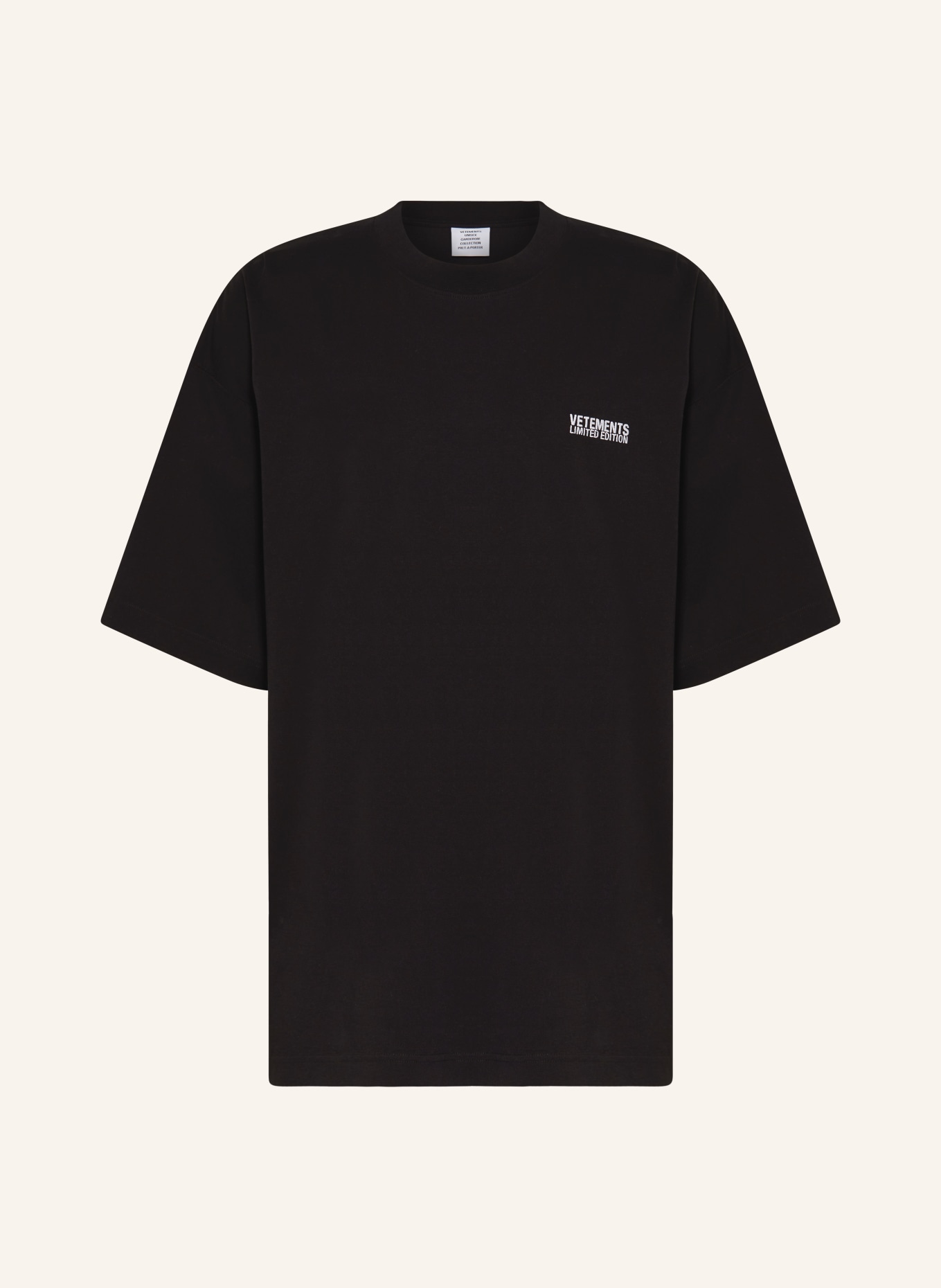 VETEMENTS T-shirt, Color: BLACK (Image 1)