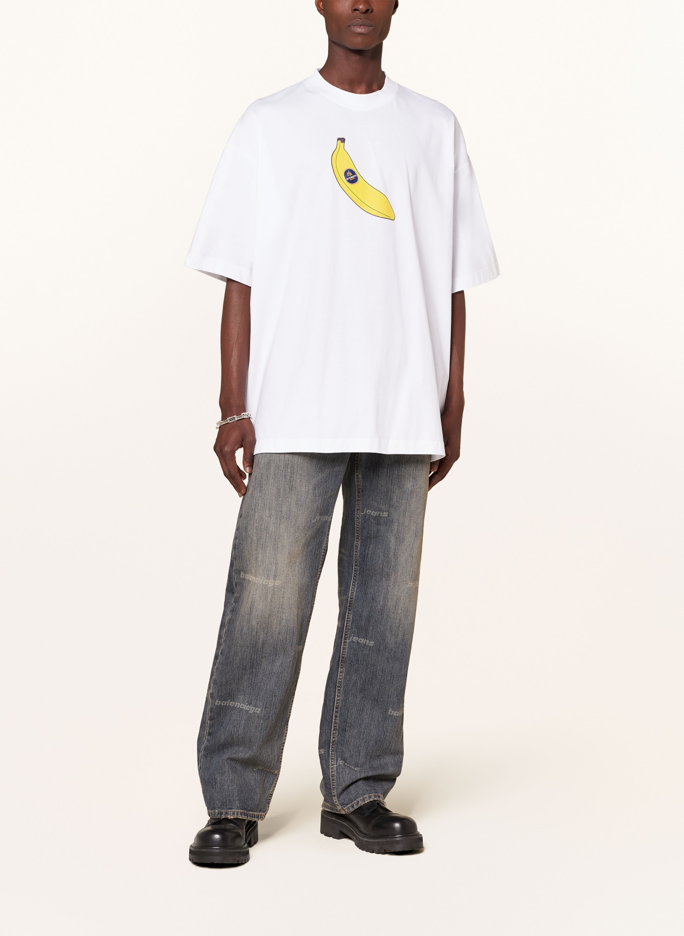 VETEMENTS T-shirt, Color: WHITE/ YELLOW (Image 2)