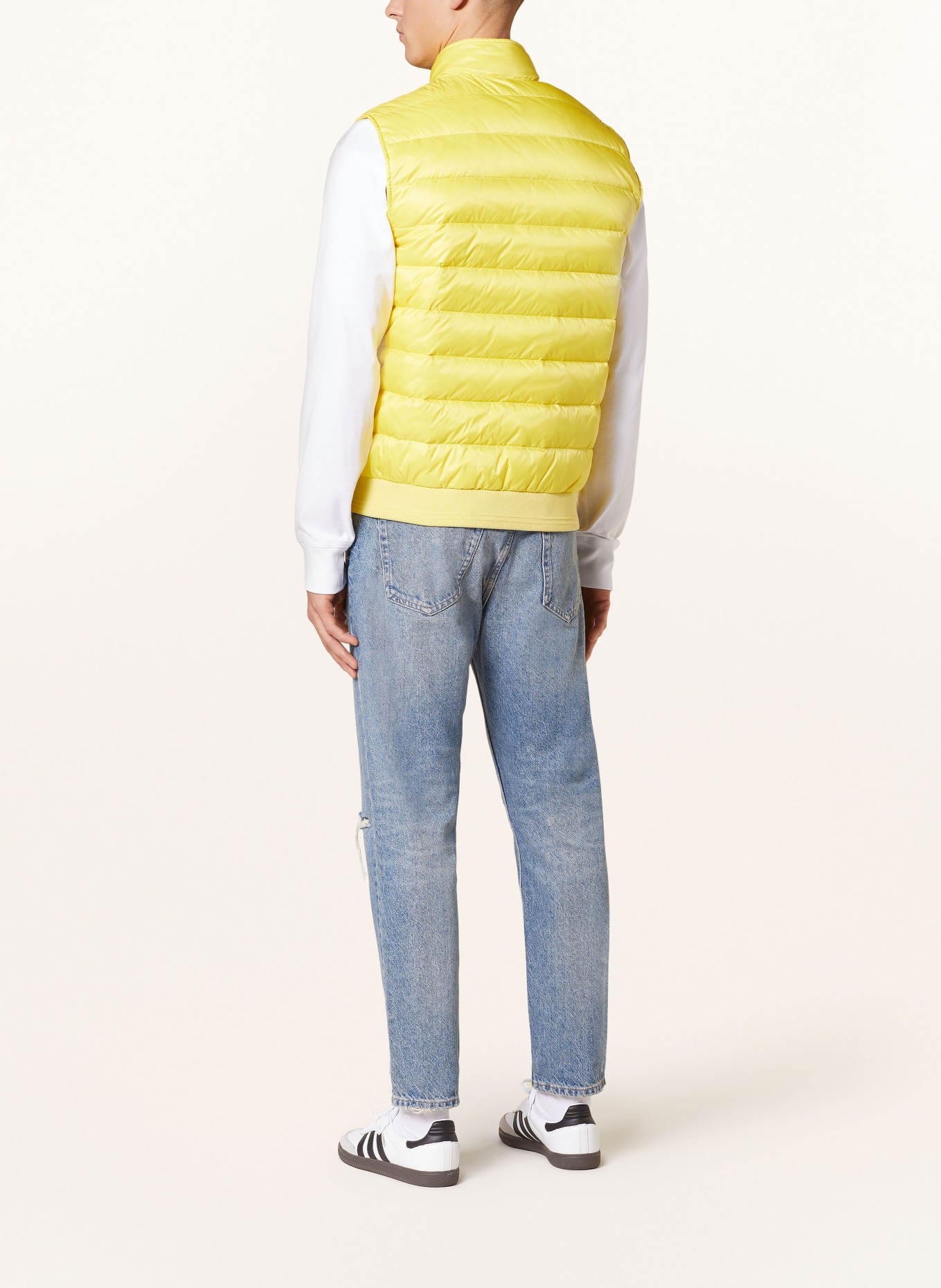 Mens yellow sales down vest