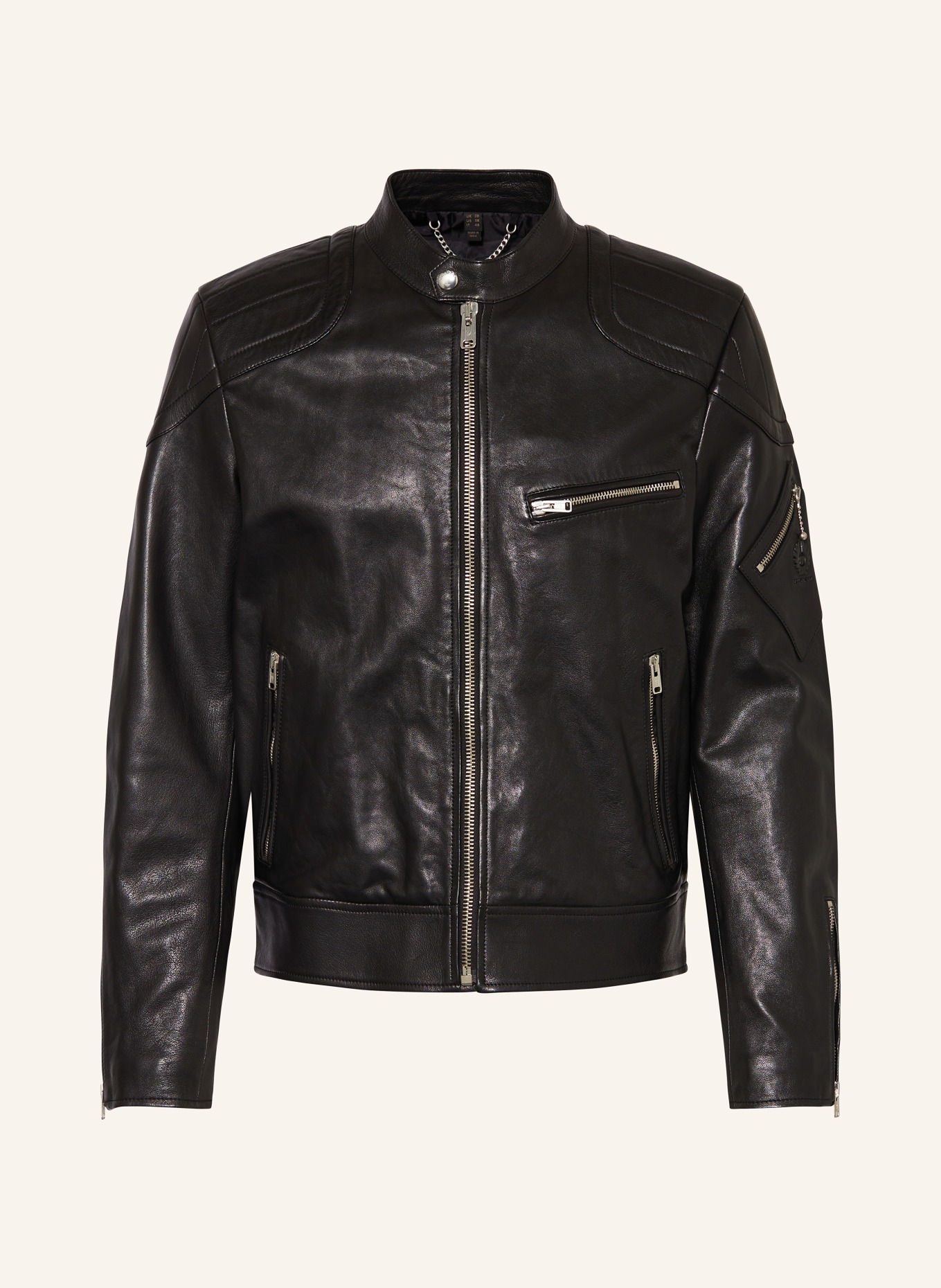 BELSTAFF Leather jacket RACER, Color: BLACK (Image 1)