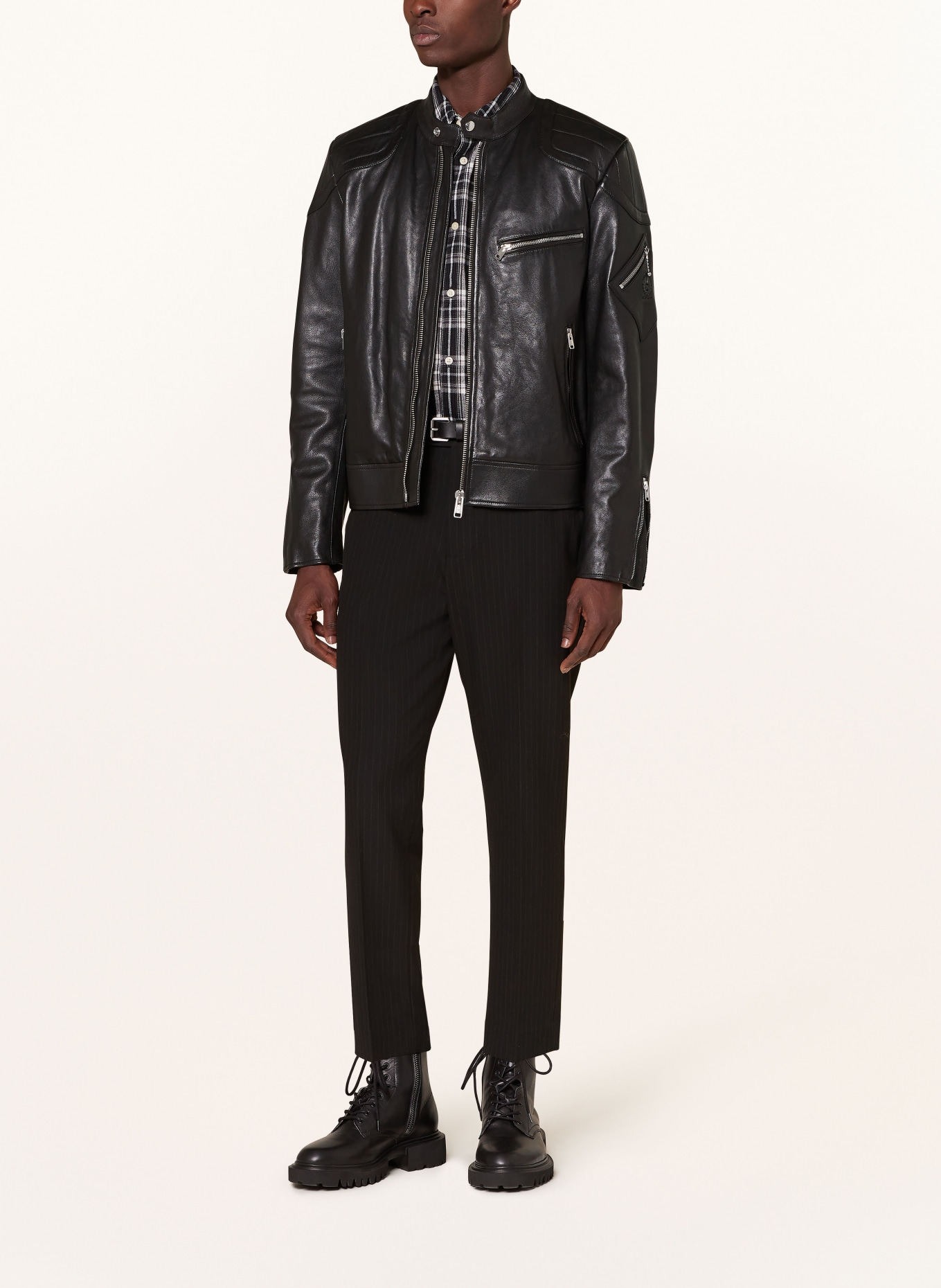 BELSTAFF Leather jacket RACER, Color: BLACK (Image 2)