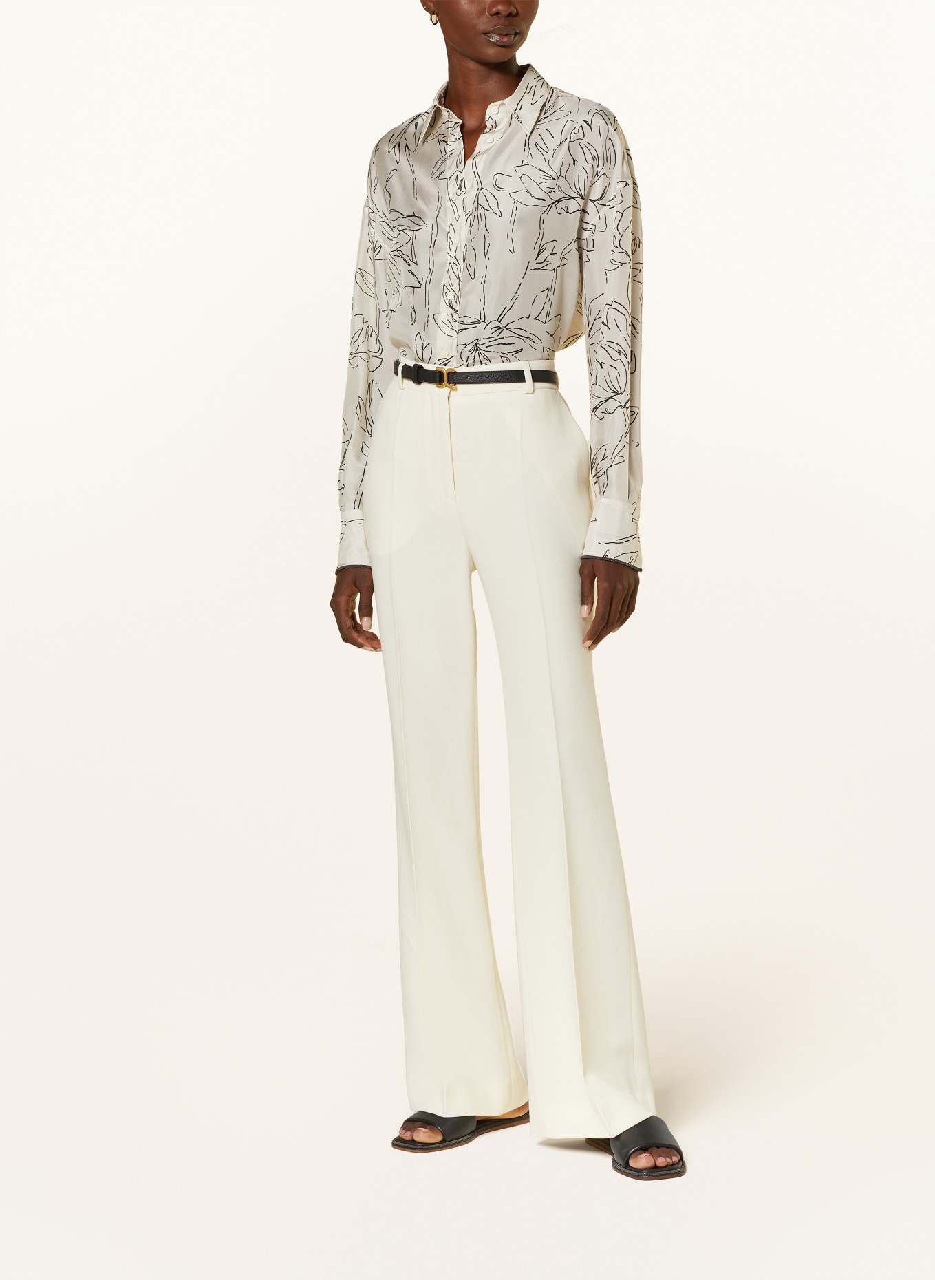 BRUNELLO CUCINELLI Shirt blouse in silk, Color: CREAM (Image 2)