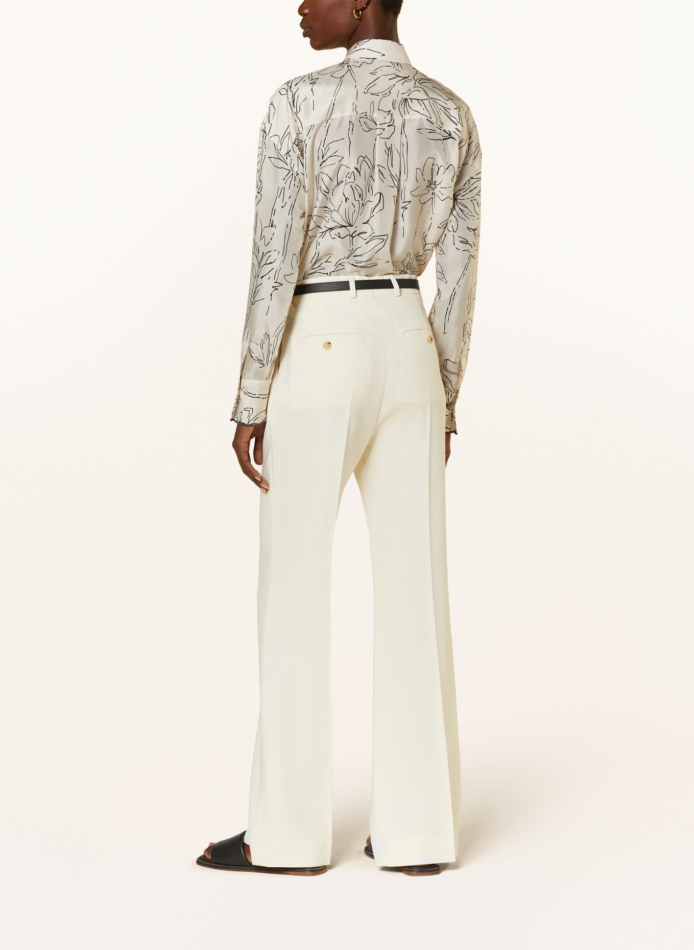 BRUNELLO CUCINELLI Shirt blouse in silk, Color: CREAM (Image 3)
