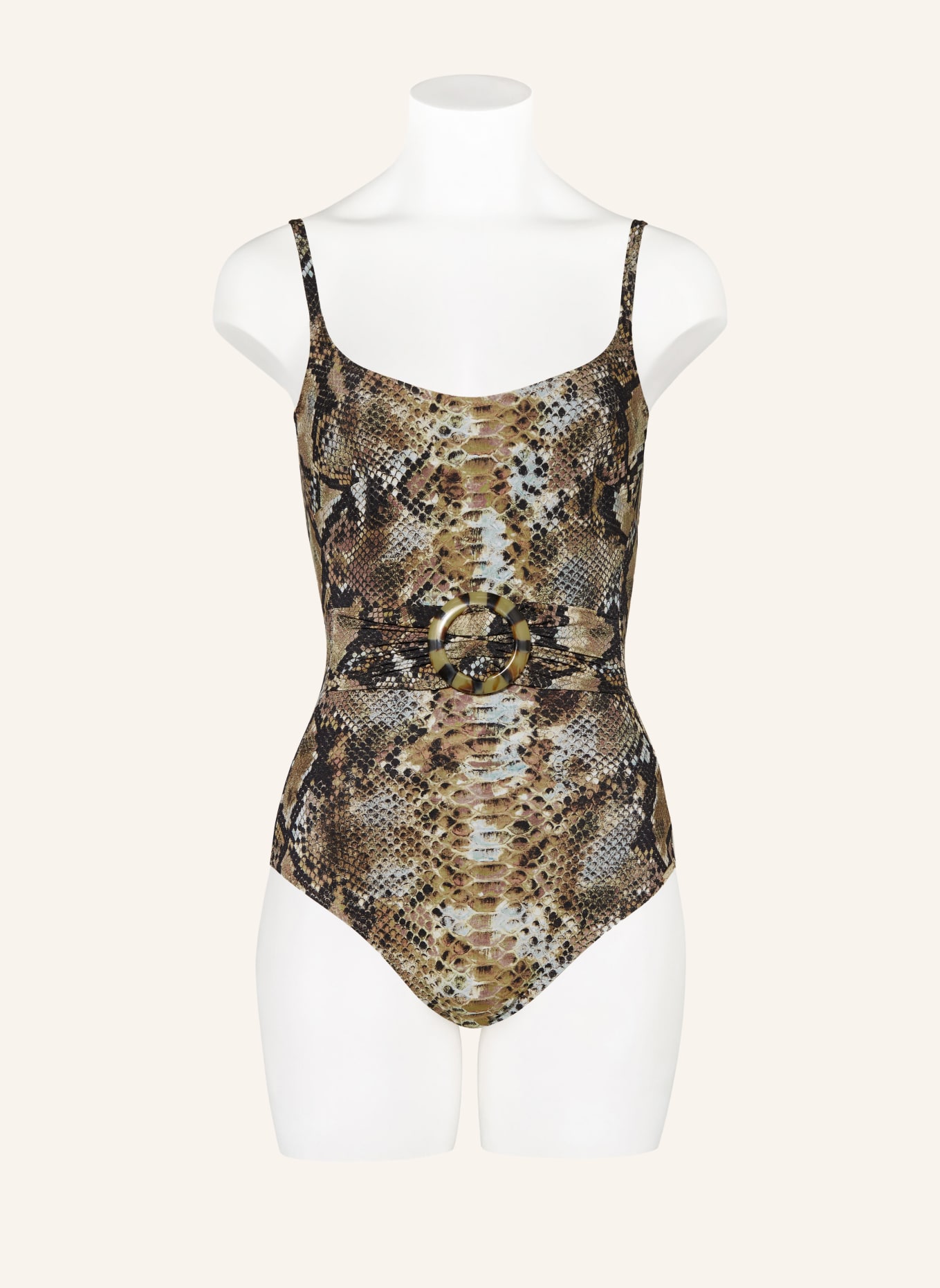 MARYAN MEHLHORN Underwire swimsuit SERPENT, Color: BLACK/ DARK YELLOW/ MINT (Image 2)