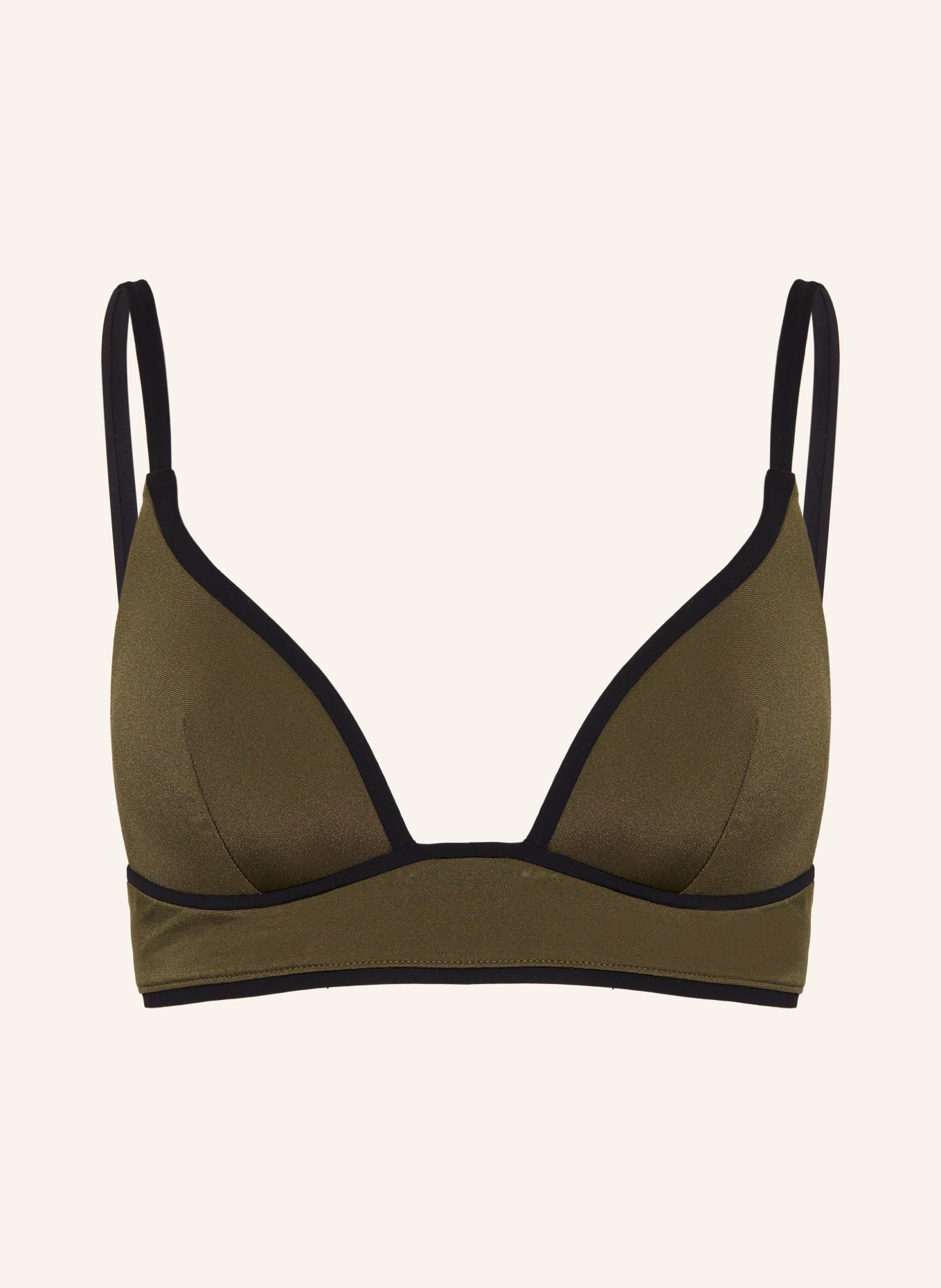 MARYAN MEHLHORN Triangle bikini top SILENCE, Color: OLIVE/ BLACK (Image 1)
