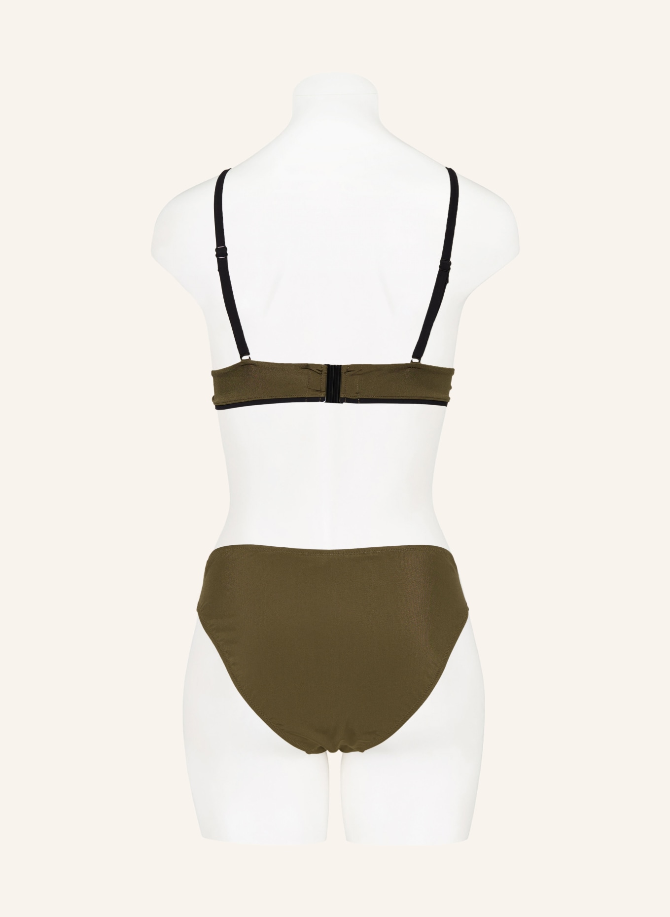 MARYAN MEHLHORN Triangle bikini top SILENCE, Color: OLIVE/ BLACK (Image 3)