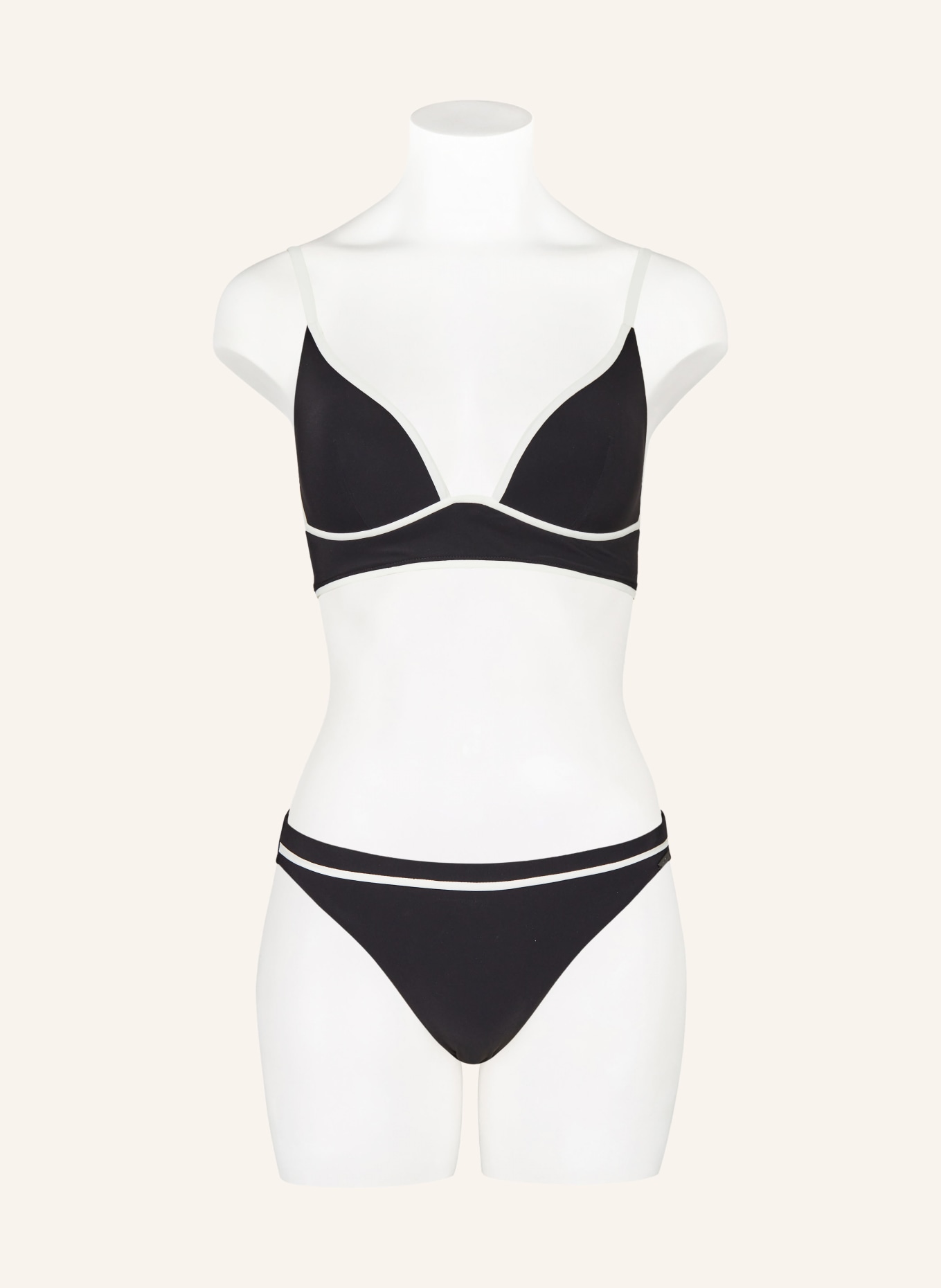 MARYAN MEHLHORN Basic-Bikini-Hose SILENCE, Farbe: SCHWARZ/ WEISS (Bild 2)