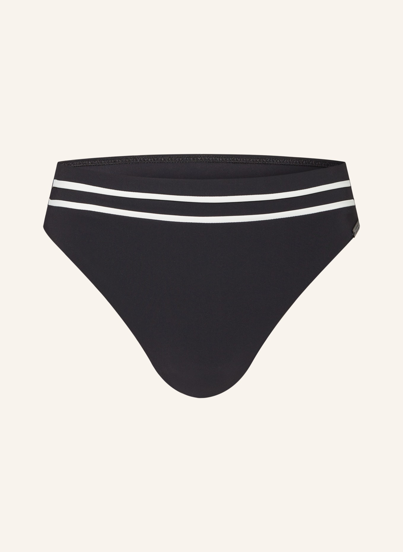 MARYAN MEHLHORN Basic-Bikini-Hose SILENCE, Farbe: SCHWARZ/ WEISS (Bild 1)