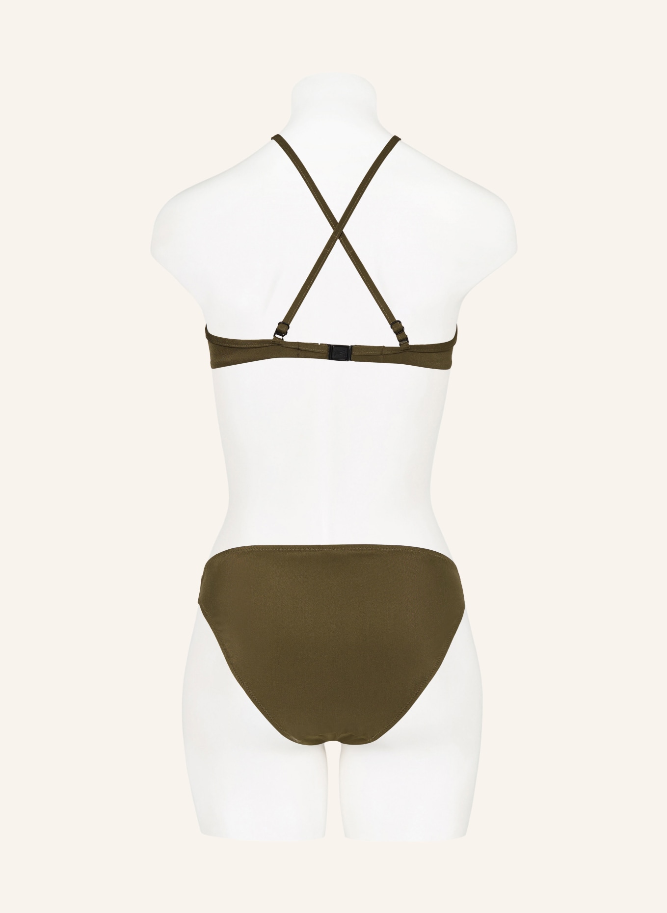 MARYAN MEHLHORN Underwired bikini top SILENCE, Color: OLIVE/ BLACK (Image 4)