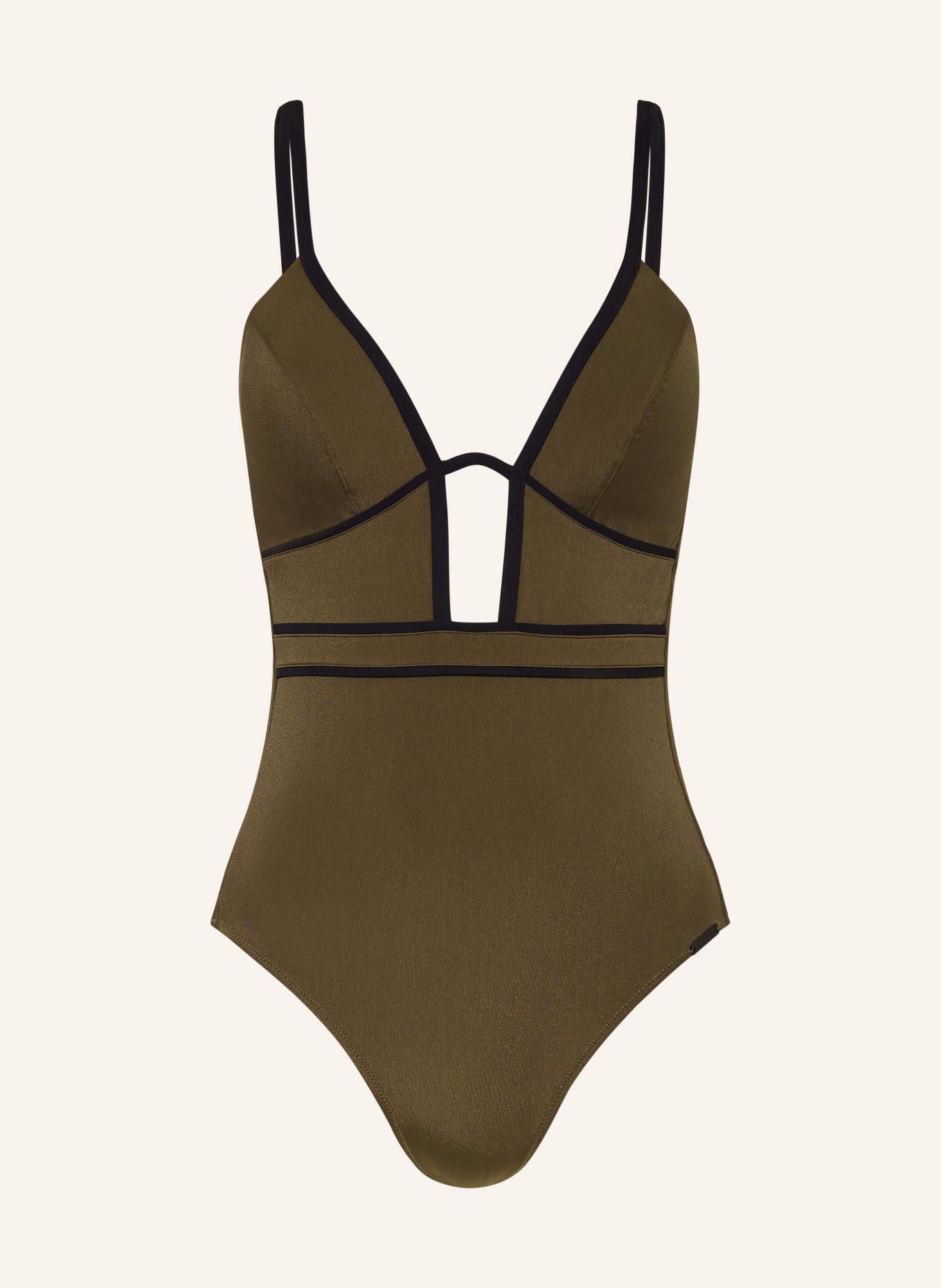 MARYAN MEHLHORN Swimsuit SILENCE, Color: OLIVE/ BLACK (Image 1)